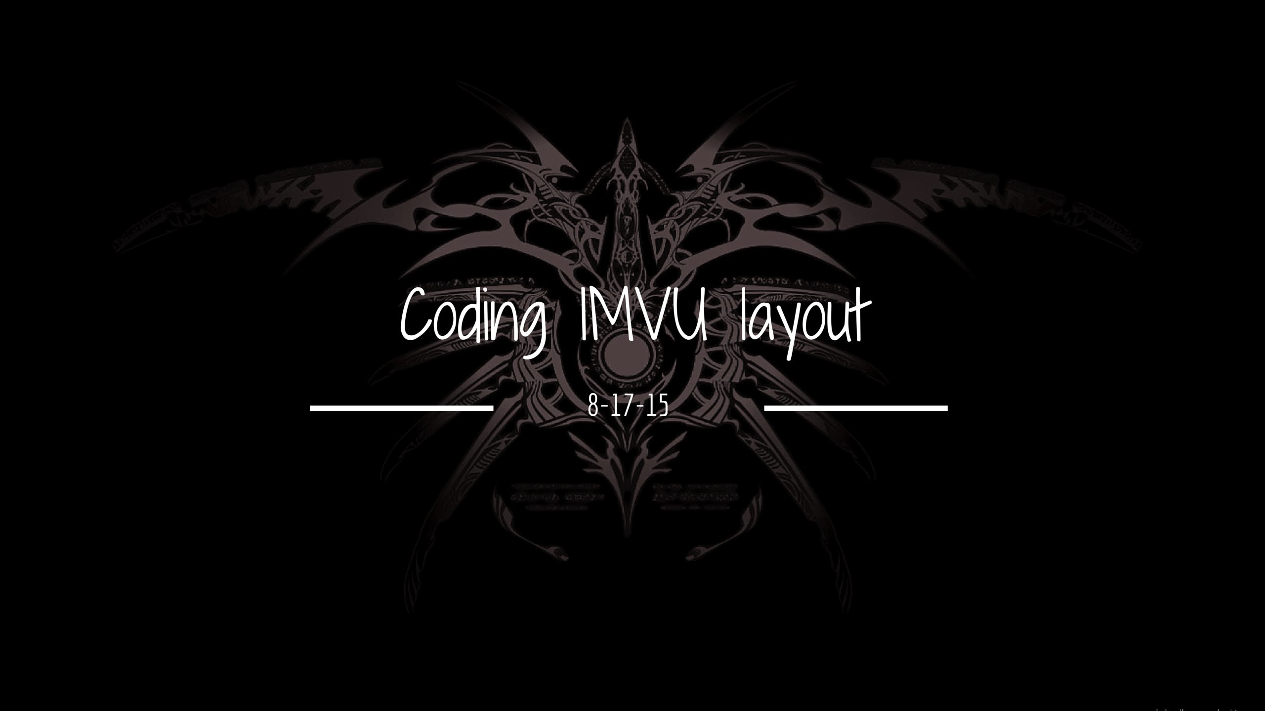 2560x1440 How To: Code IMVU layout (2017) Updated