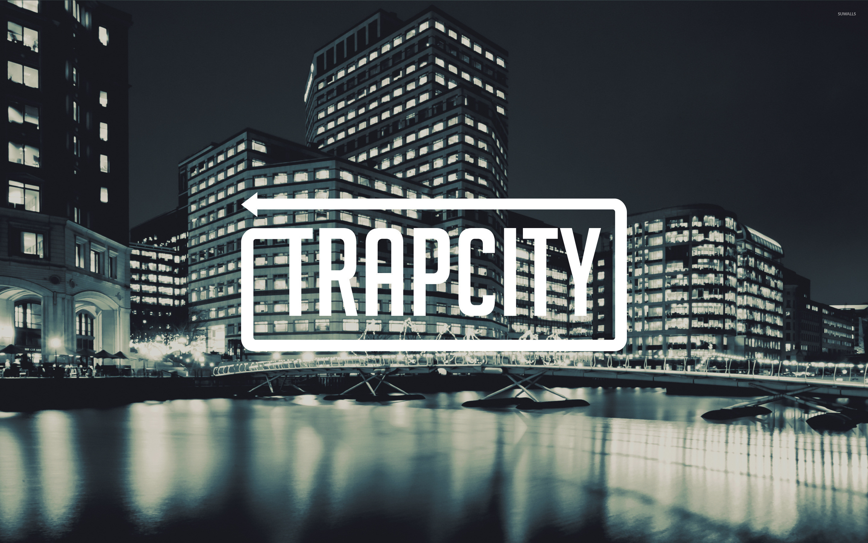 2880x1800 Trap City in the shiny city lights wallpaper