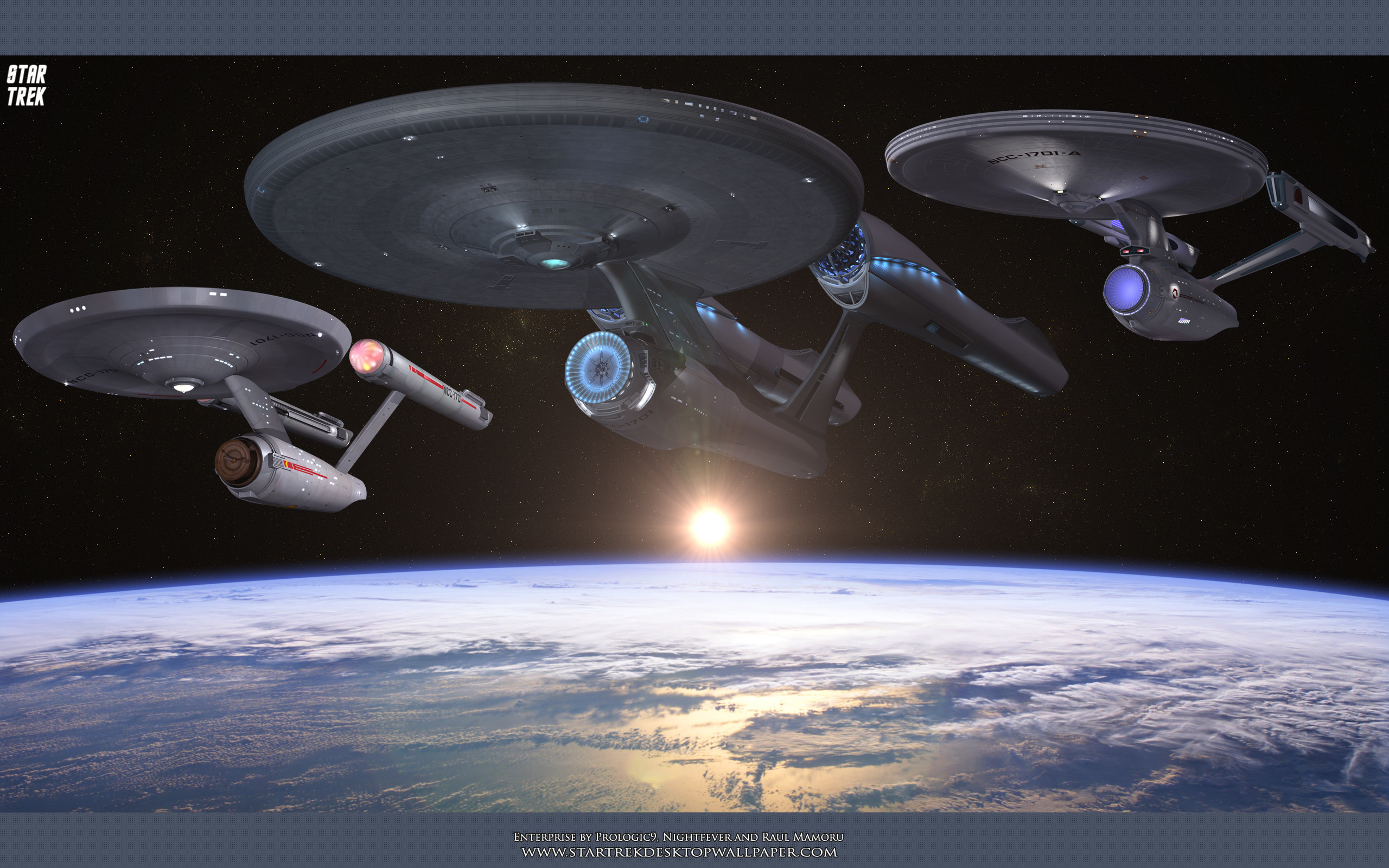 2560x1600 Star Trek Enterprises Wallpaper [] ...