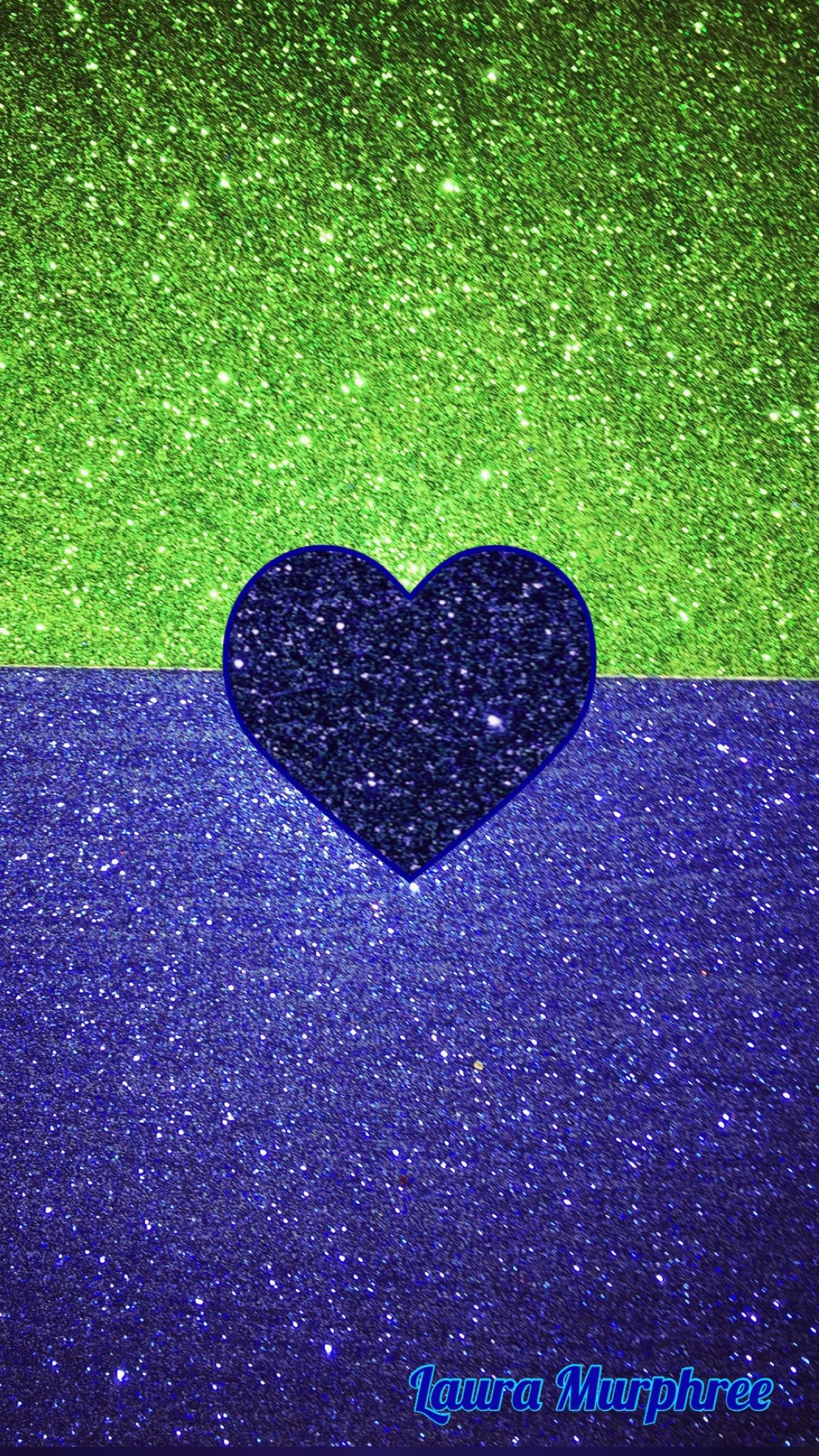 1152x2048 Glitter phone wallpaper green blue sparkle background glitter heart girly  pretty