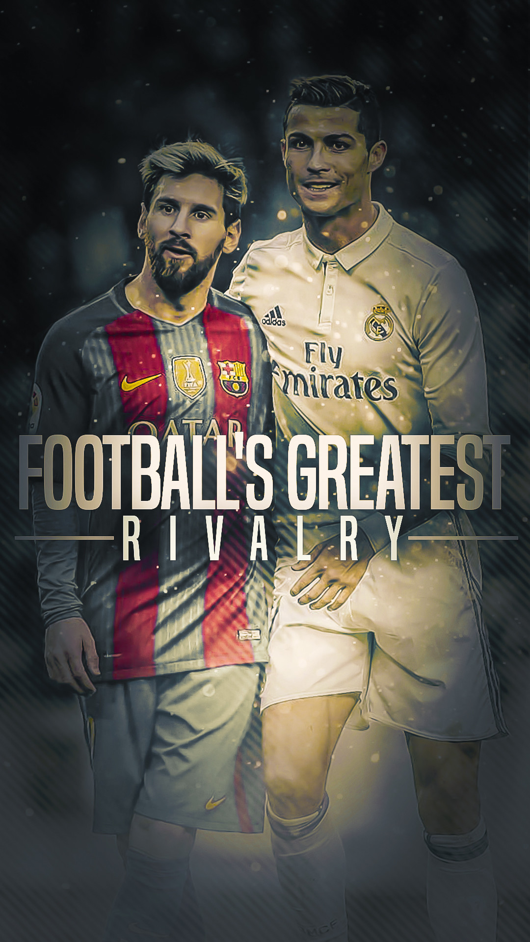 1080x1920 ... Messi and Ronaldo - HD Wallpaper by Kerimov23