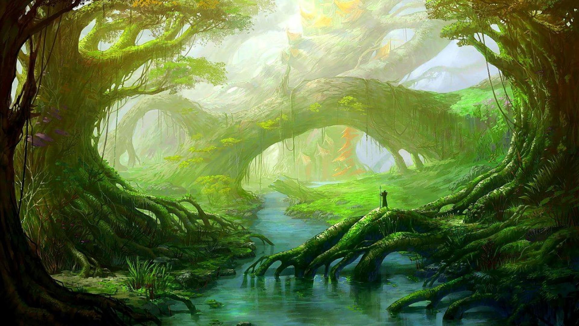 1920x1080 3840x2160 Wallpaper Hd Of Pin By Lotta Andersson On Cool Stuff Enchanted  Forest Mural High Quality Smartphone