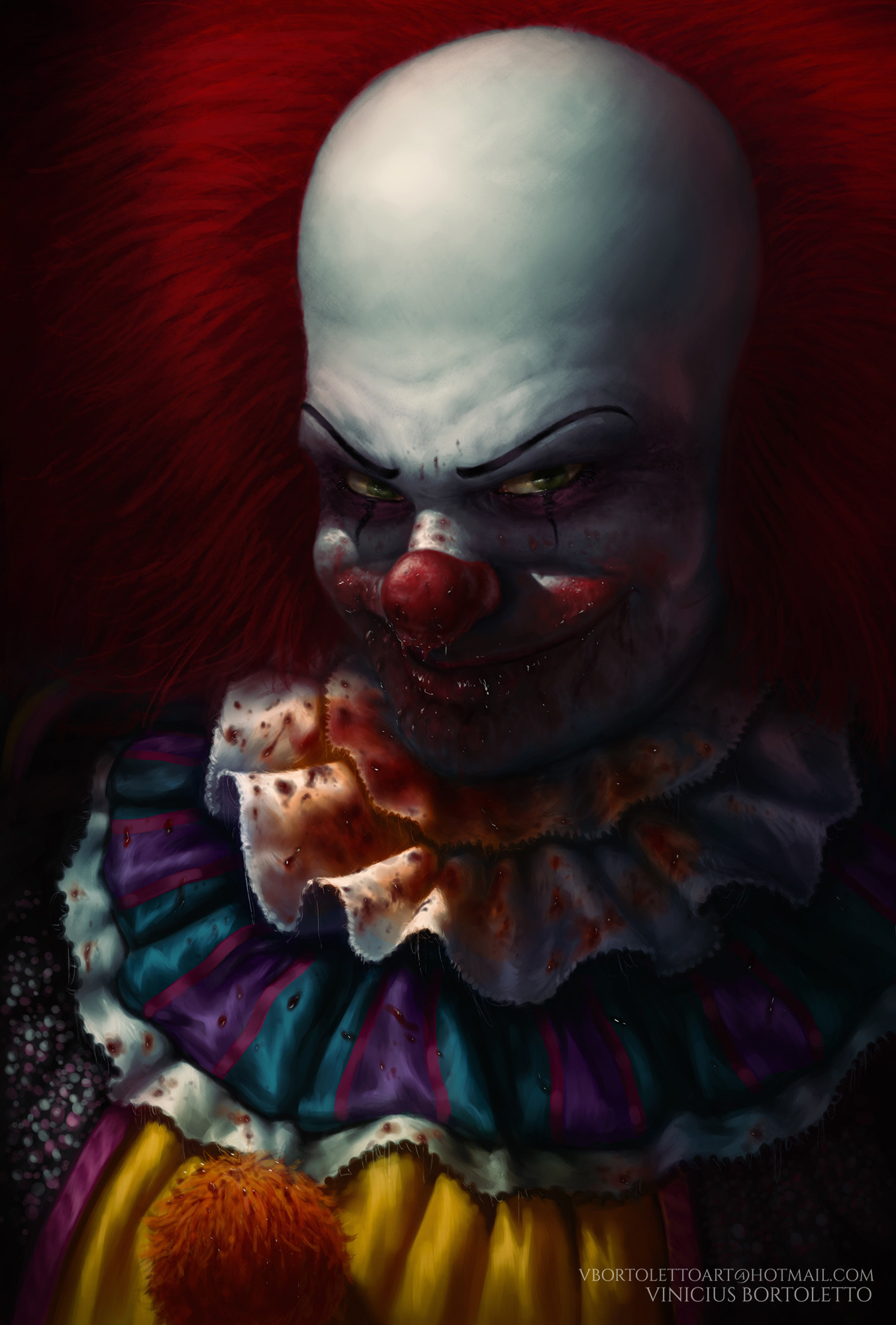 1353x2000 Pennywise, the clown. #art #artist #illustration #fantasy #fanart #