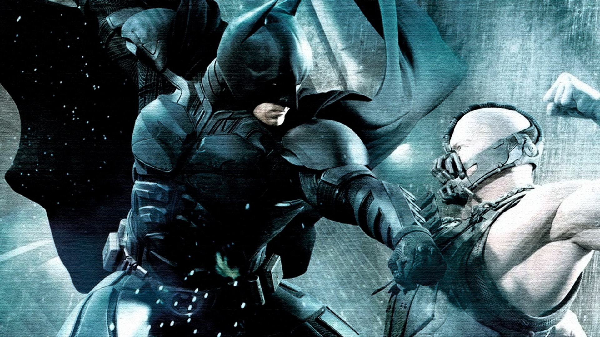 1920x1080 Batman Bane fight, The Dark Knight Rises, Bane, Christian Bale, Tom Hardy