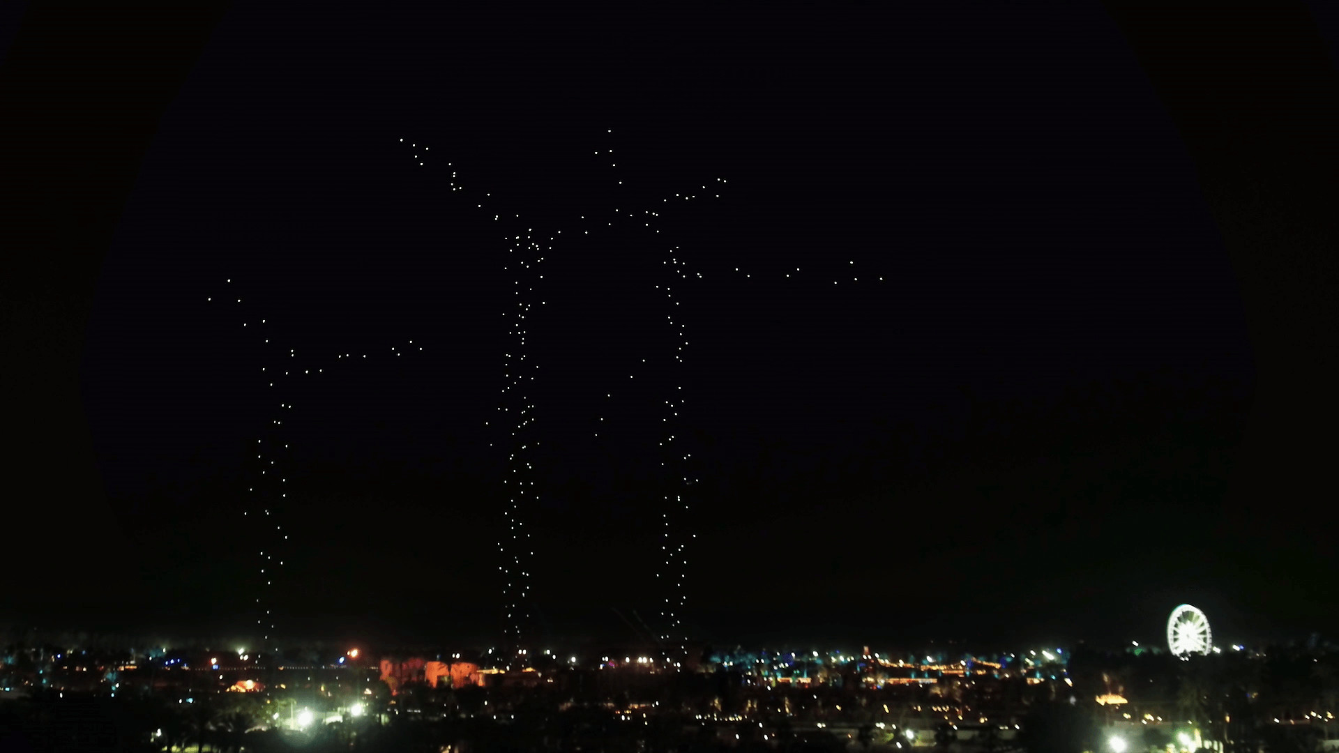 1920x1080 Coachella drones take over the music festival with Intel's newest light show