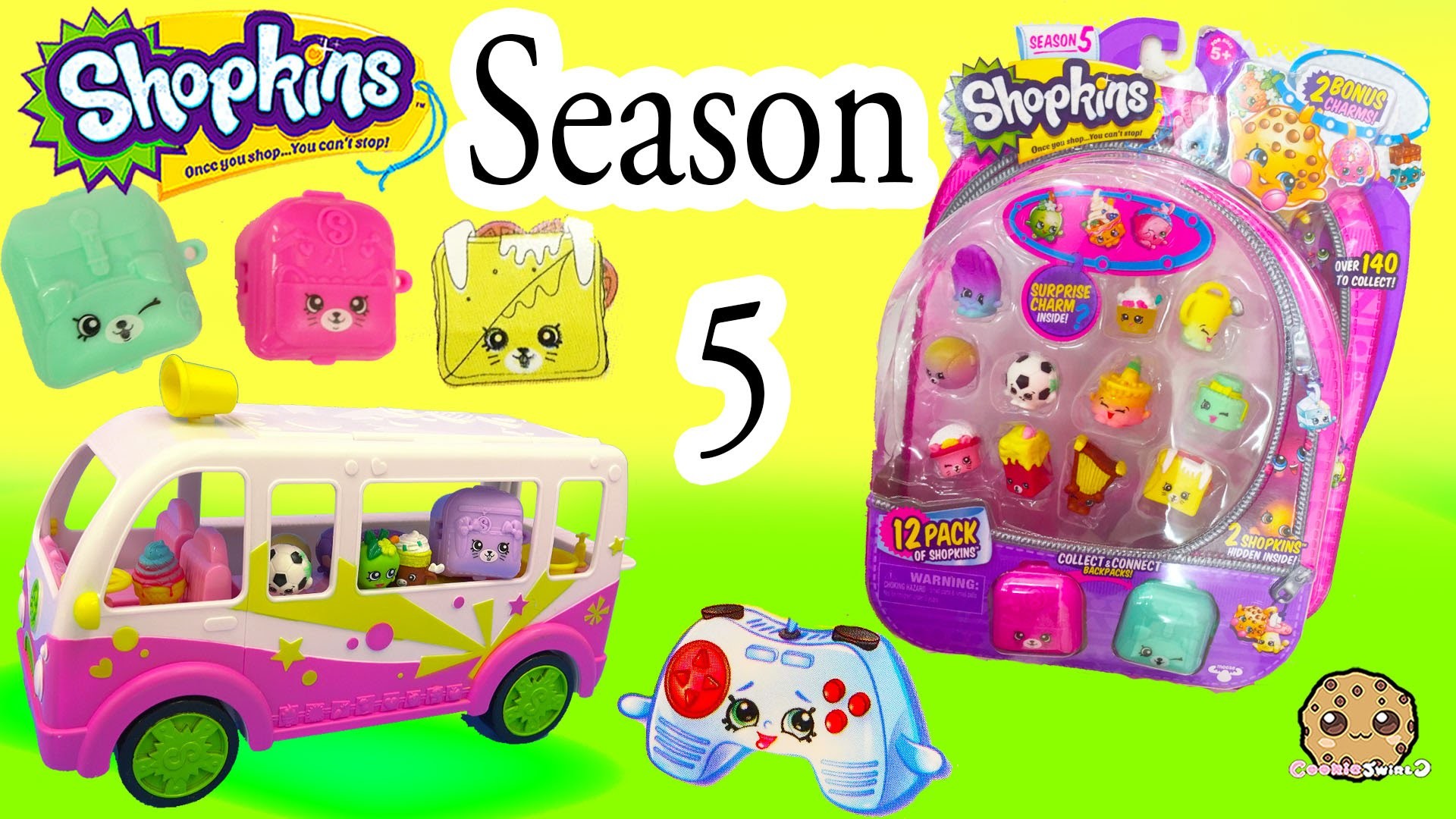 1920x1080 Season 5 Shopkins 12 Pack with Glow In The Dark Surprise Blind Bag + Charms  - Video Cookieswirlc - YouTube