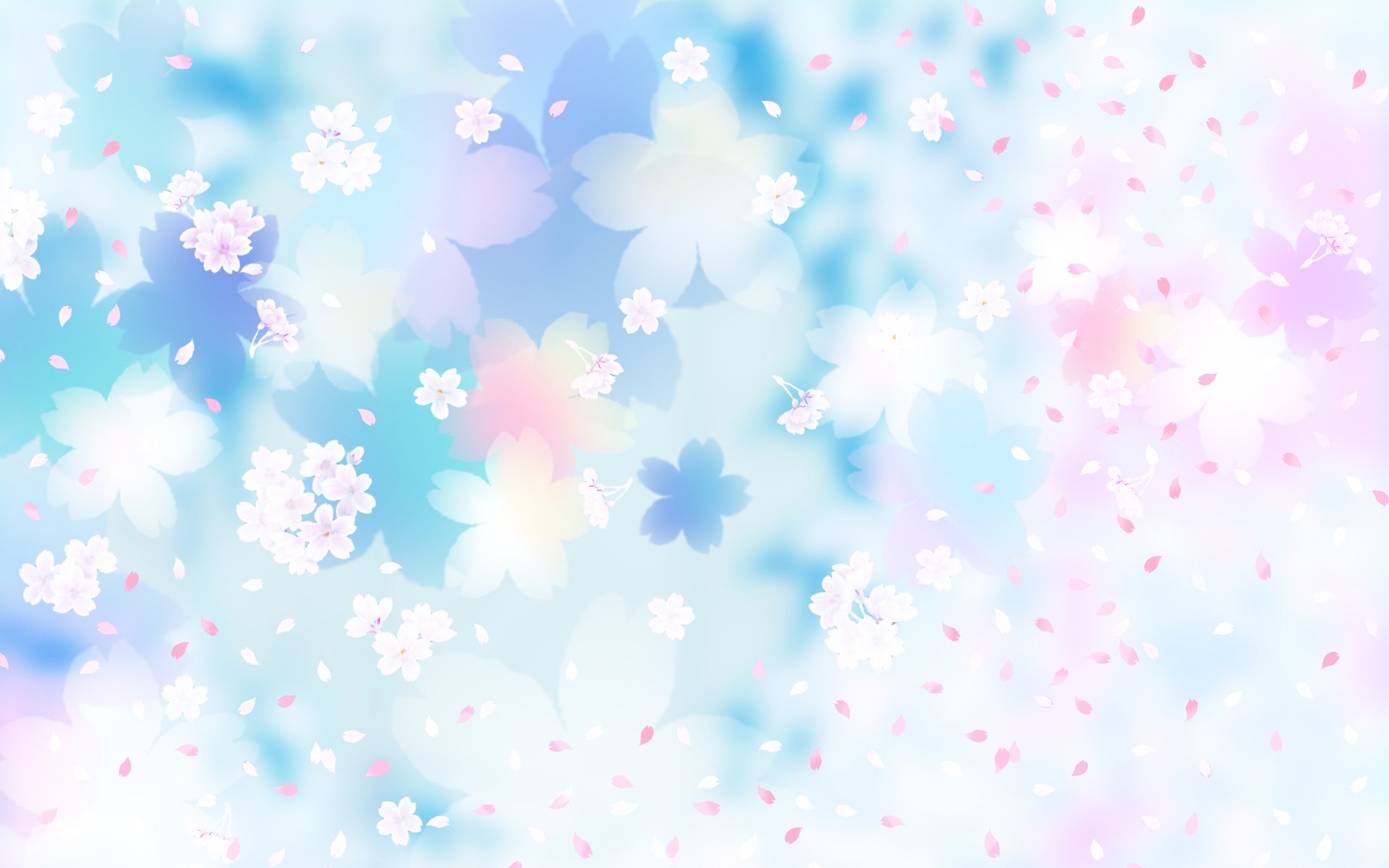 1920x1200 Pink And Blue Floral Background Flower backgro…
