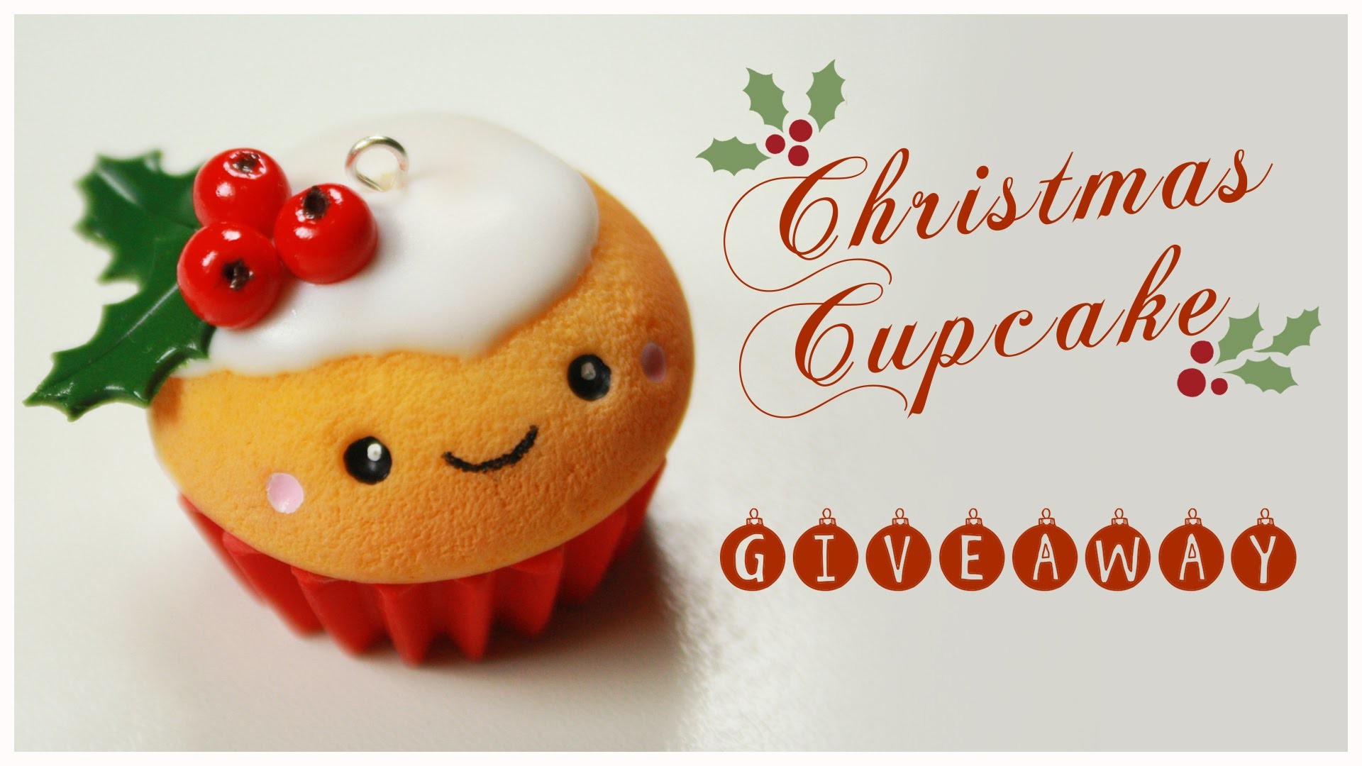 1920x1080 kawaii CHRISTMAS Cupcake TUTORIAL - HUGE Holiday Giveaway (CLOSED) !!! (  AmiGami ,FIMO, jewelry) - YouTube