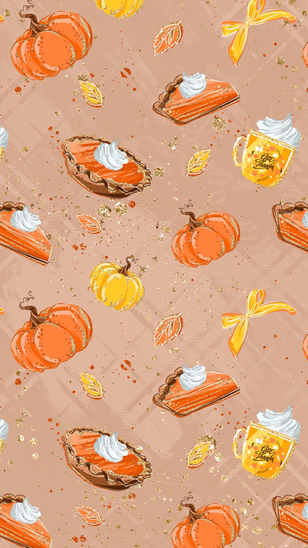 1242x2208 Pumpkin Pie Cute Fall Wallpaper, Sassy Wallpaper, Phone Screen Wallpaper,  Iphone Wallpaper Fall