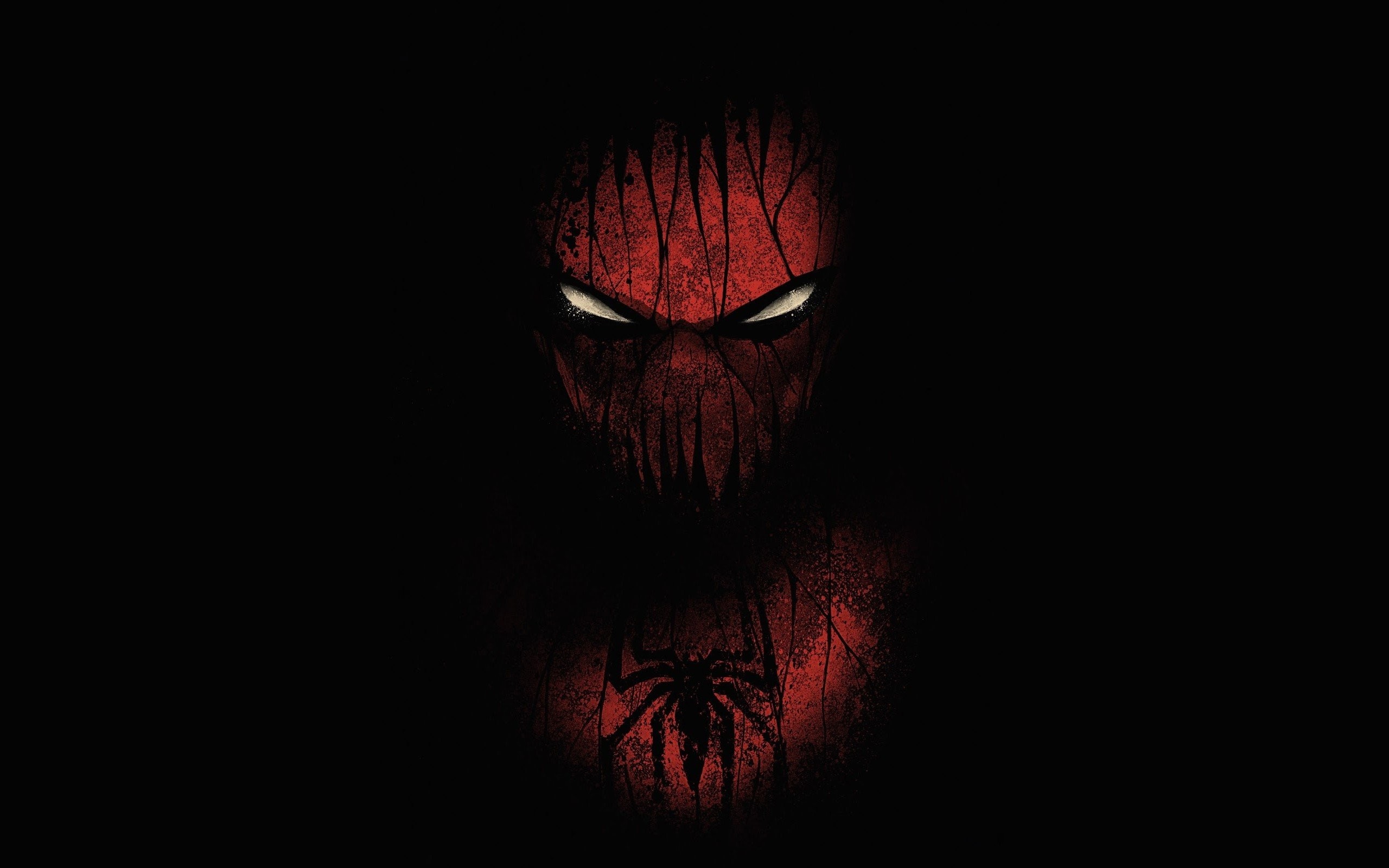 2560x1600 Black red Spider-Man artwork Marvel Comics black background wallpaper |   | 258614 | WallpaperUP