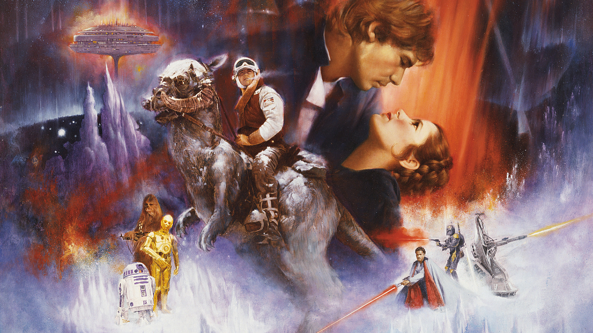 1920x1080 Movie - Star Wars Episode V: The Empire Strikes Back Han Solo Princess Leia  Luke