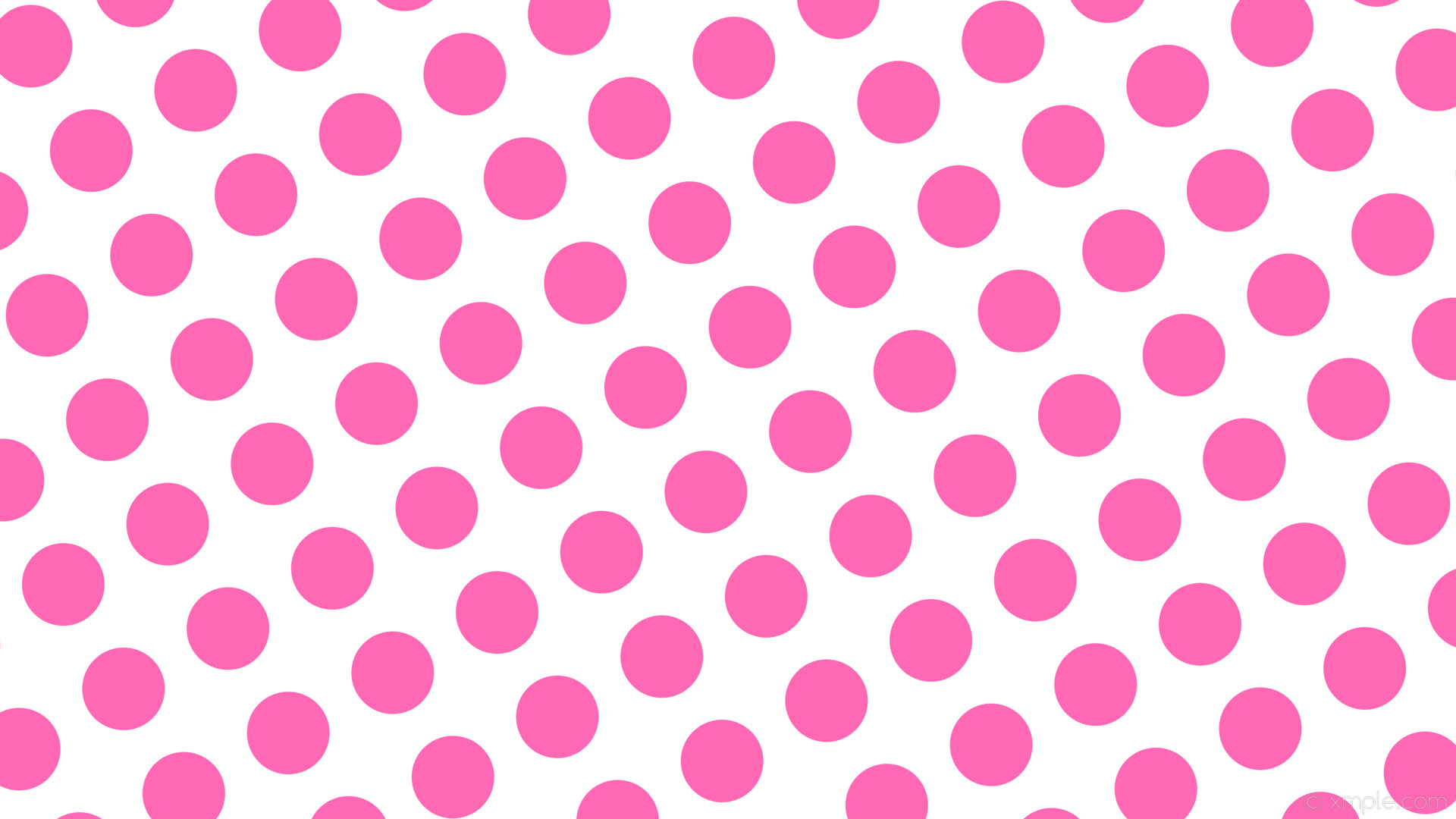 1920x1080 wallpaper white polka dots spots pink hot pink #ffffff #ff69b4 210Â° 109px  159px