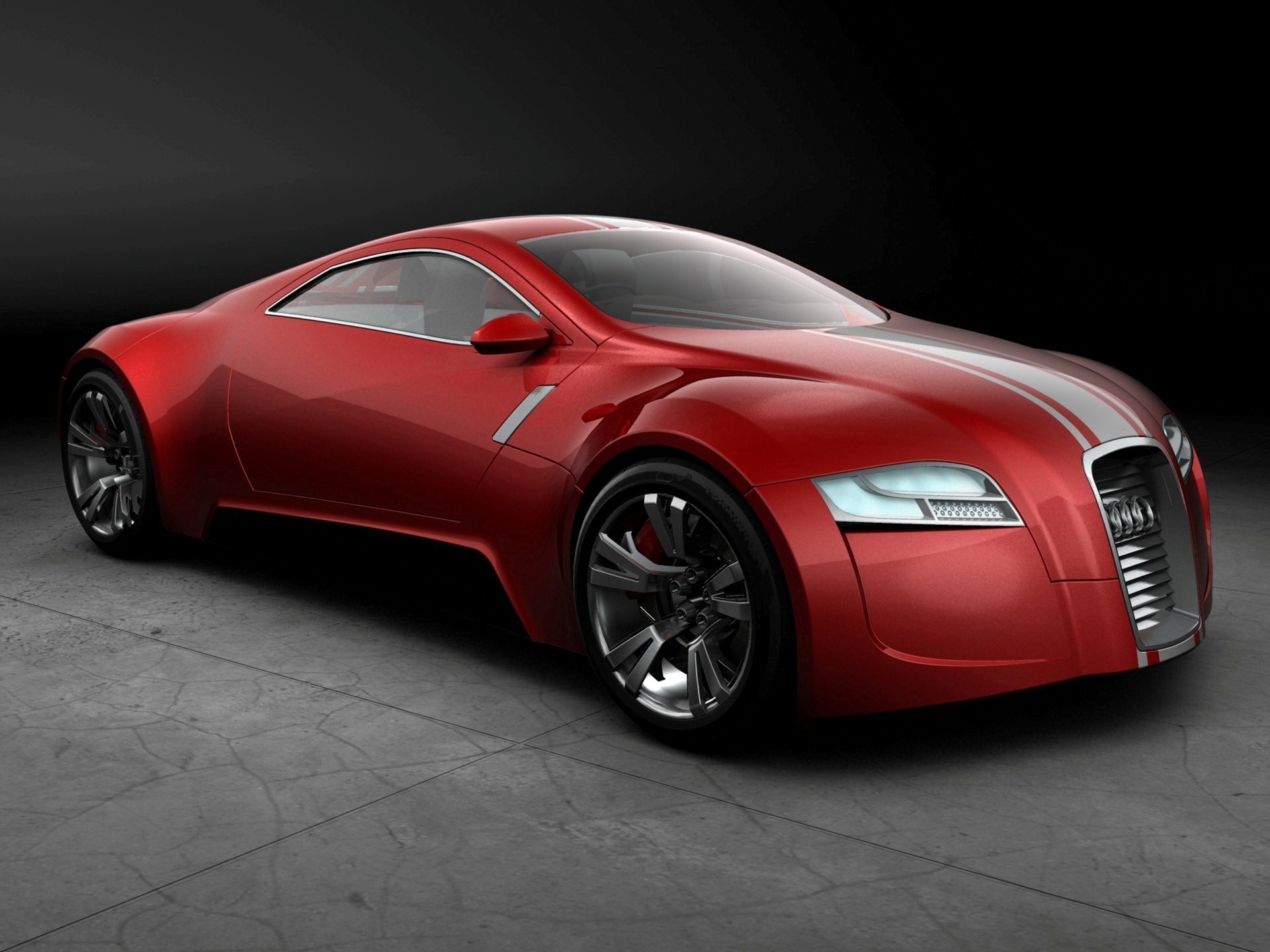 1920x1440 Best Audi R Zero Black and Red Car HD Images
