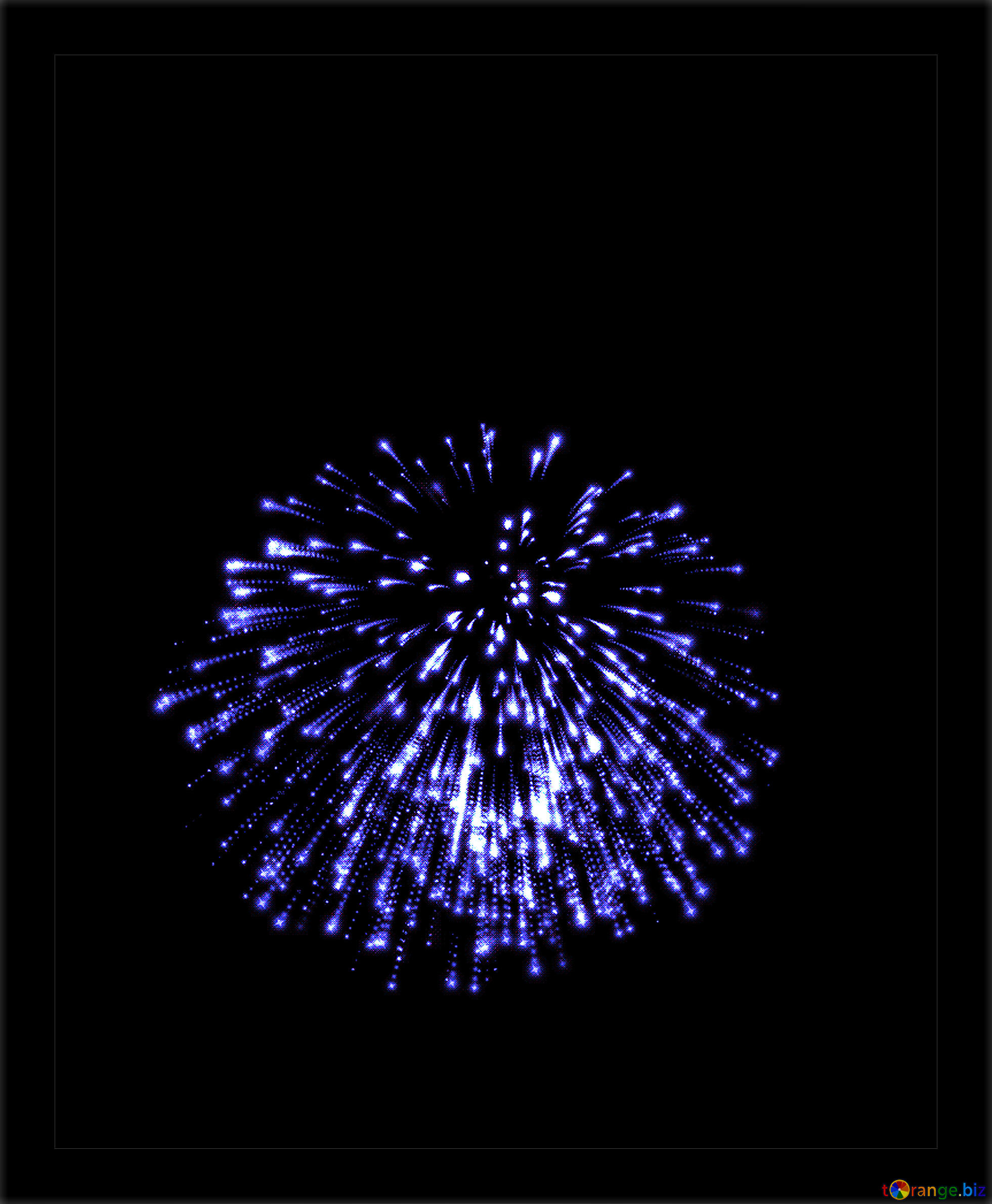 1961x2379 Blue Fireworks on dark background