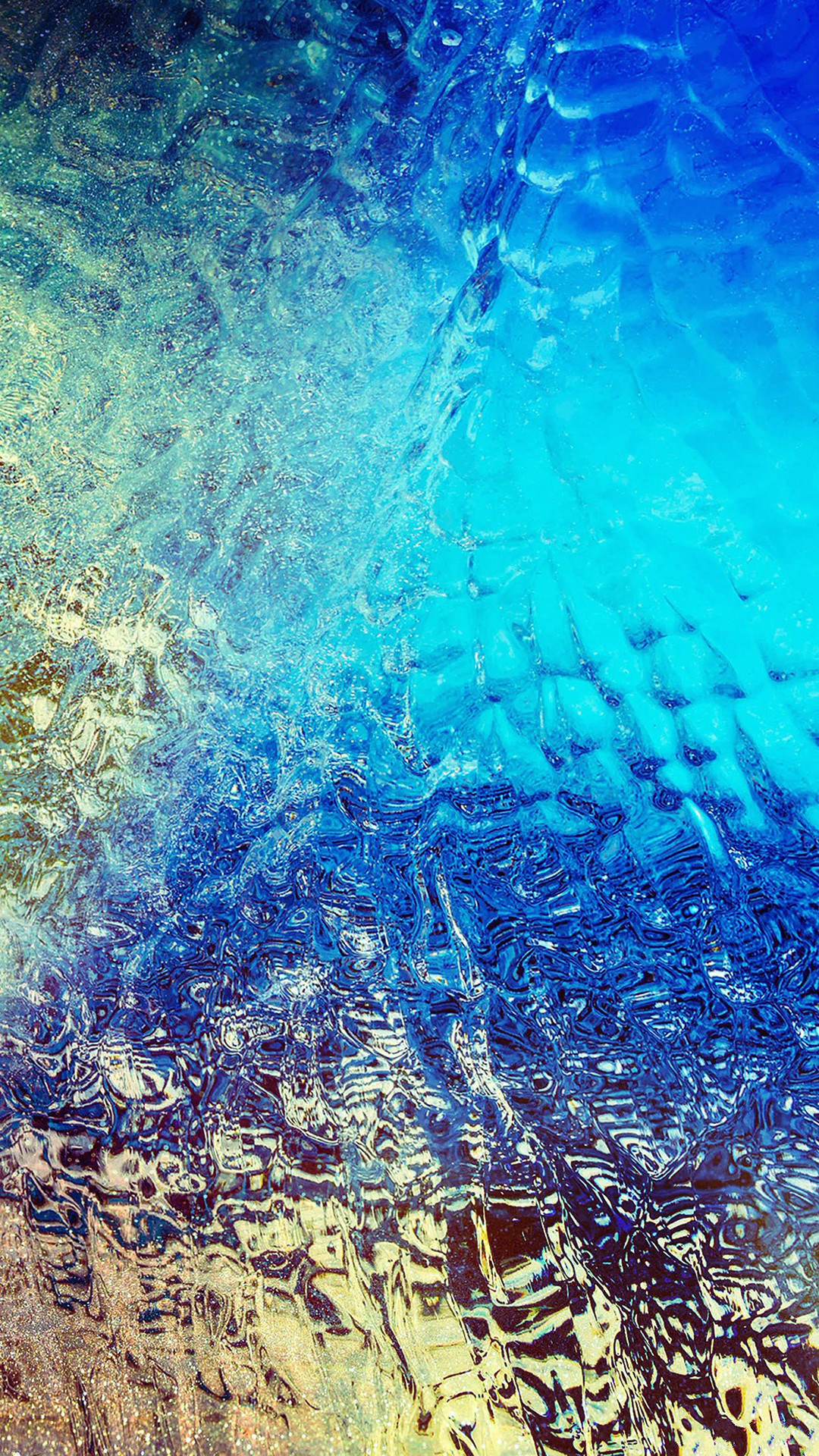 1080x1920 Abstract Blue Dew Window Art Background #iPhone #6 #plus #wallpaper