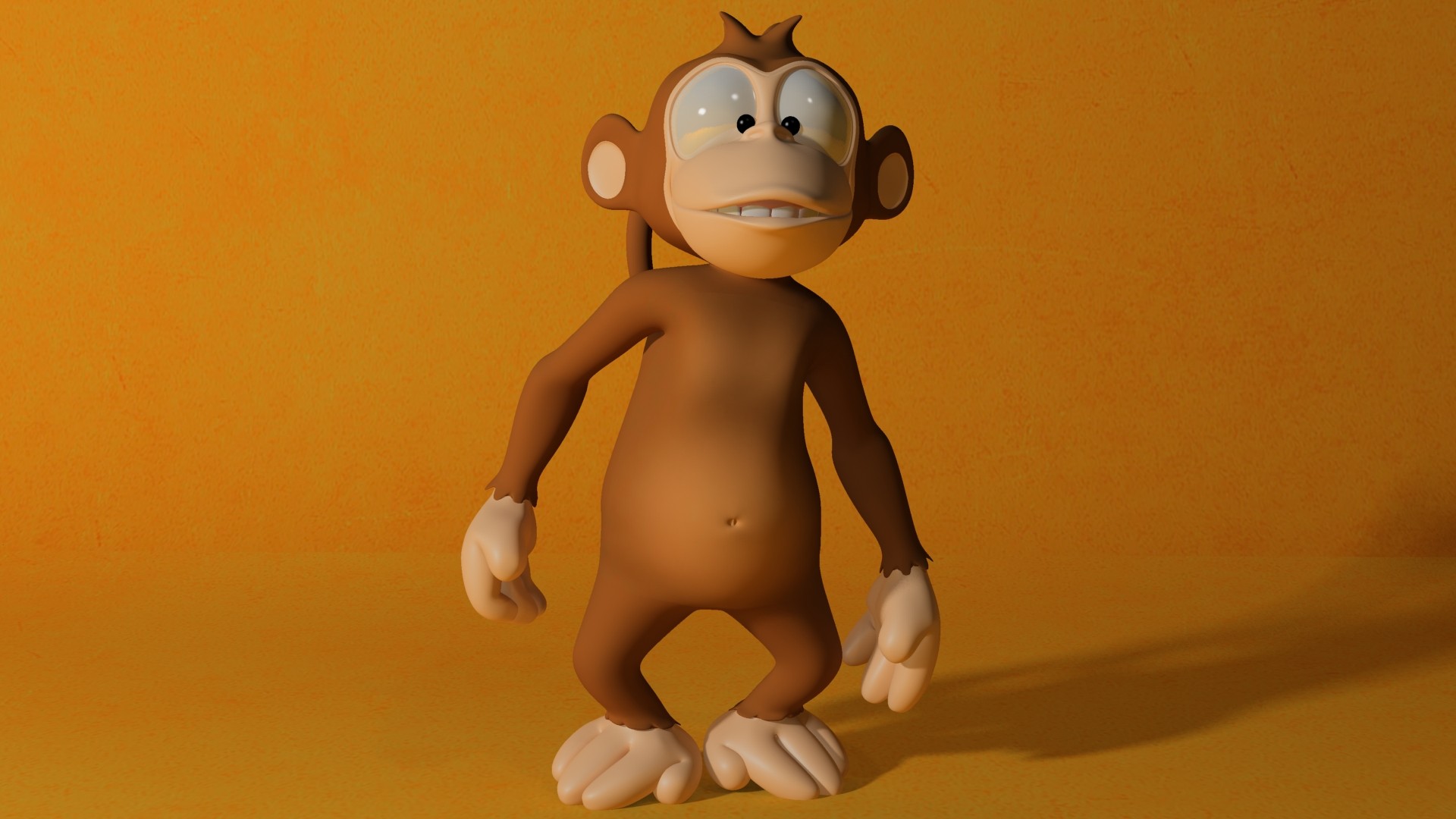 1920x1080 3D Monkey