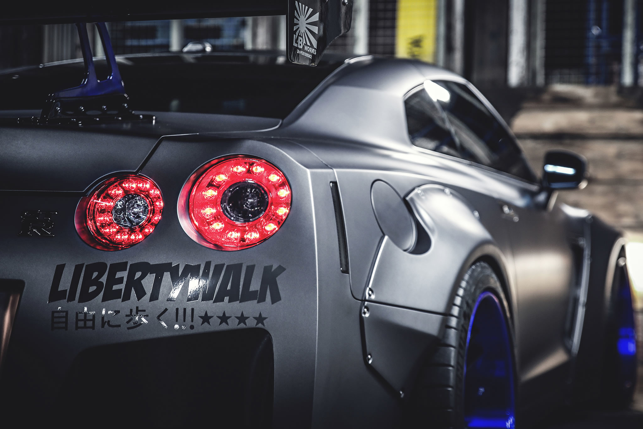 2048x1366 Create Wallpaper. detail, taillights. 2013 Nissan GT-R by Liberty Walk ...