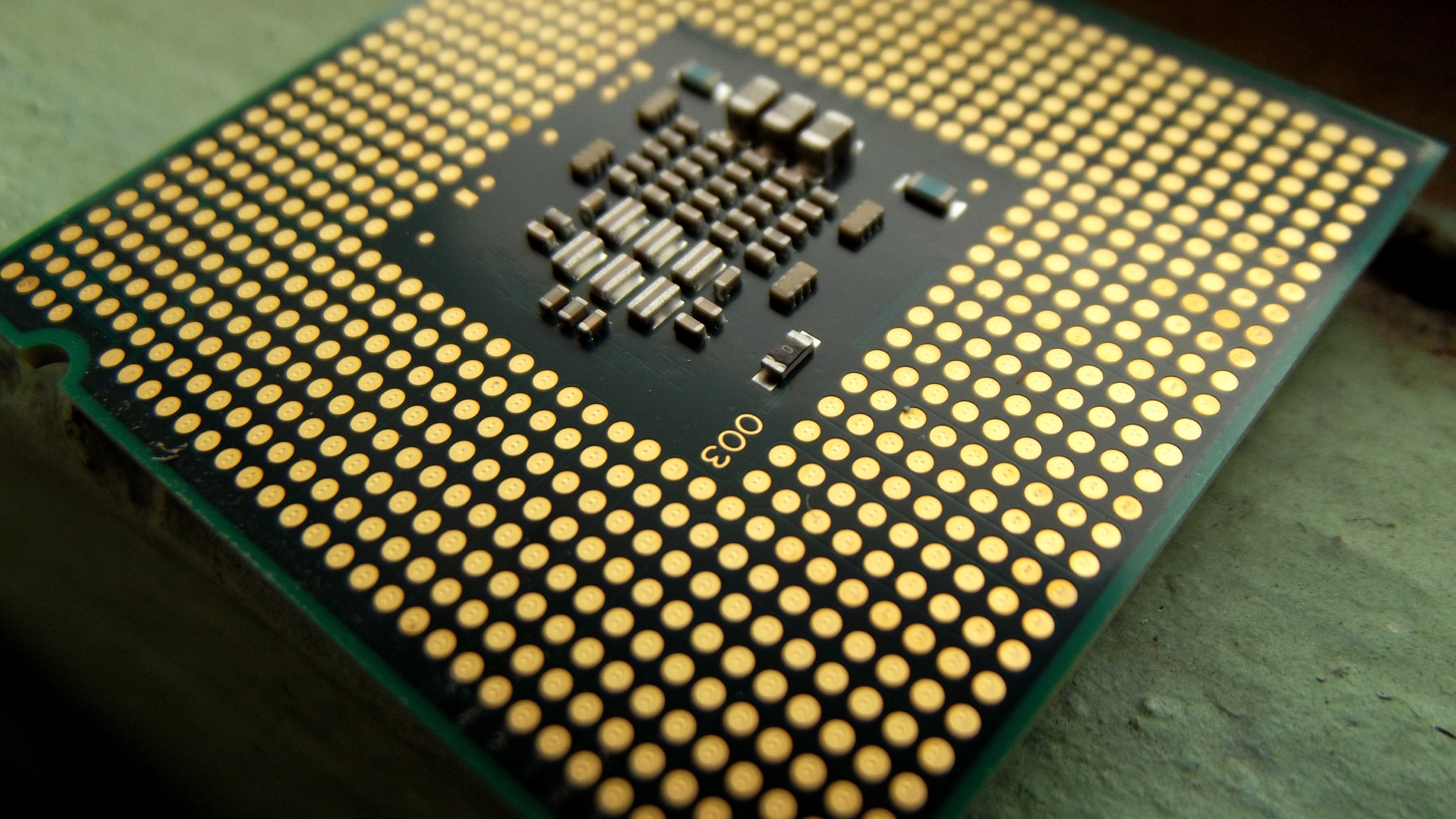Cpu Computer Chip Electronic Hardware Pc Board Stock Photo Powerpoint  Background For Free Download - Slidesdocs