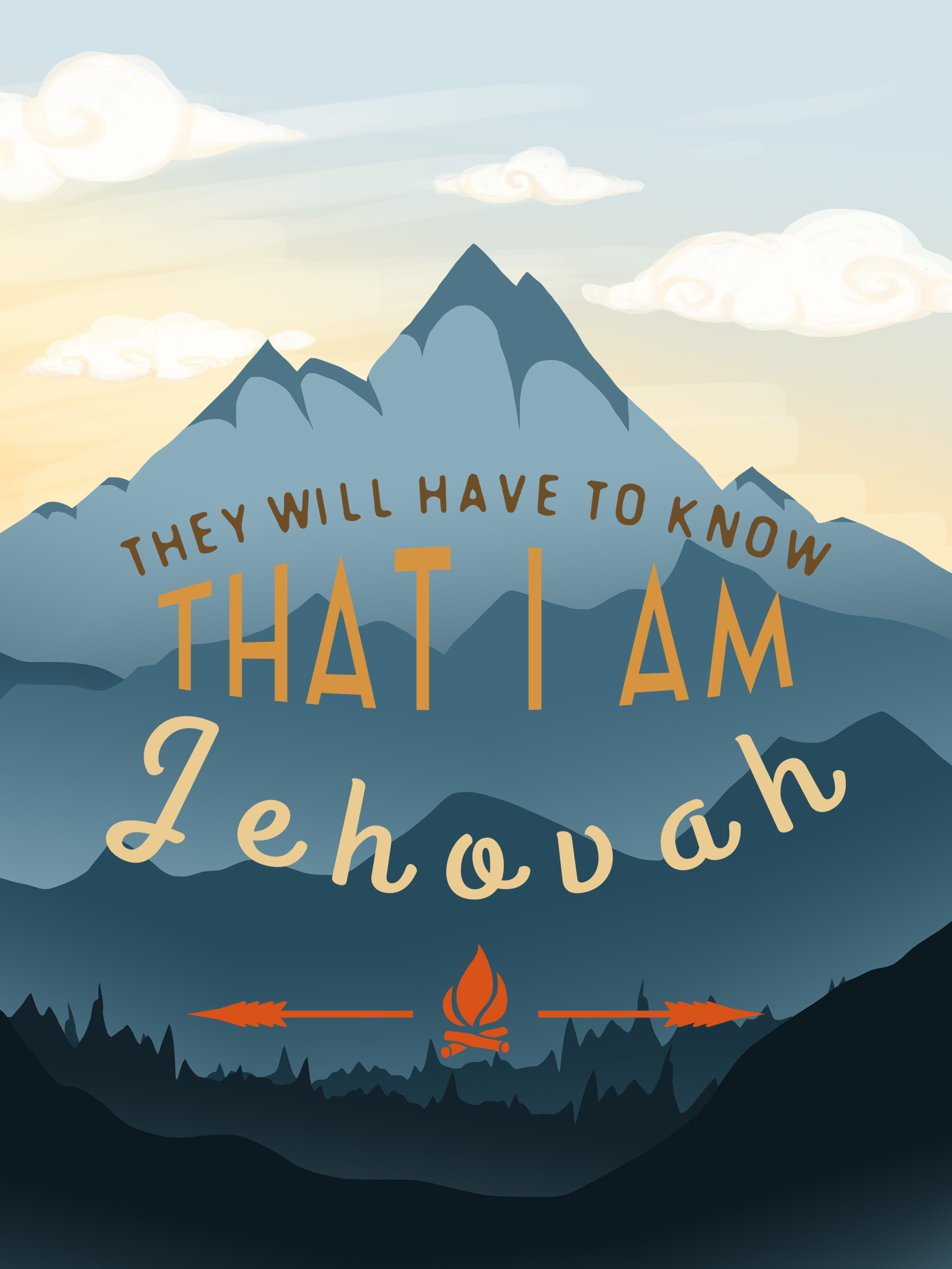 1536x2048 "I AM JEHOVAH" IPAD MINI WALLPAPER