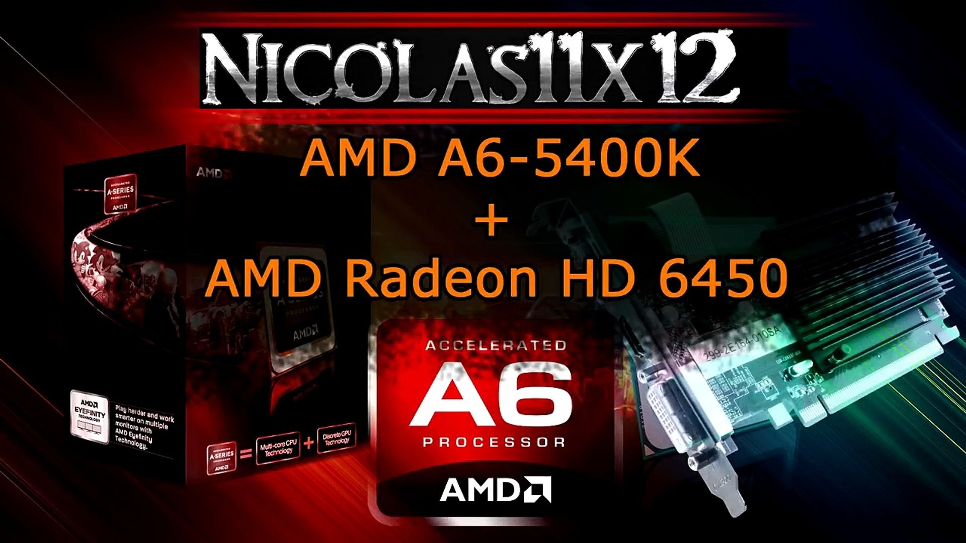 1920x1080 [DEUTSCH] AMD A6-5400K APU in Dual Graphics mit der AMD Radeon HD 6450  Testbericht - video dailymotion