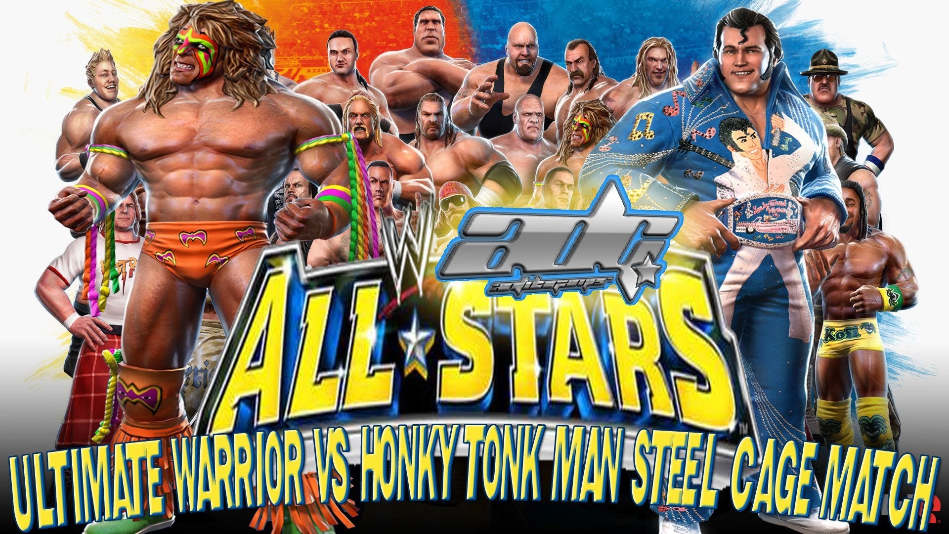 1920x1080 Silent But Deadly Games - WWE All-Stars: Ultimate Warrior vs Honky Tonk Man  Steel Cage Match - YouTube