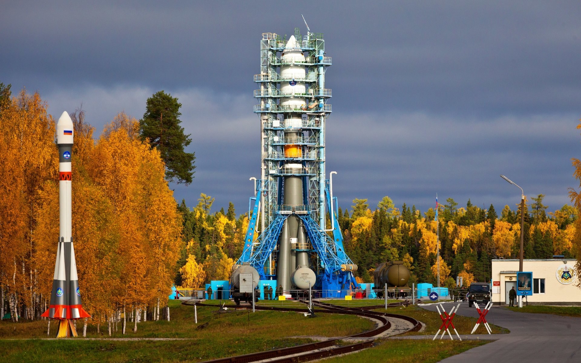 1920x1200 plesetsk spaceport rocket launch pad