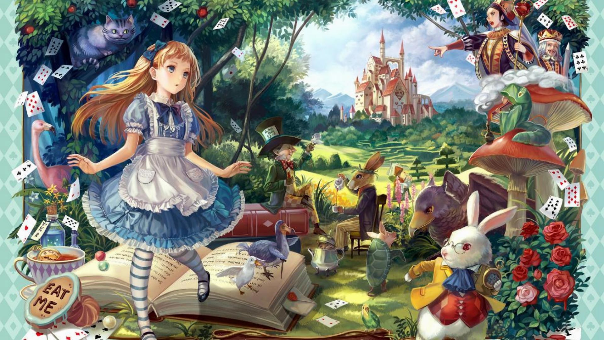 Wonderland fantasy black alice HD phone wallpaper  Pxfuel