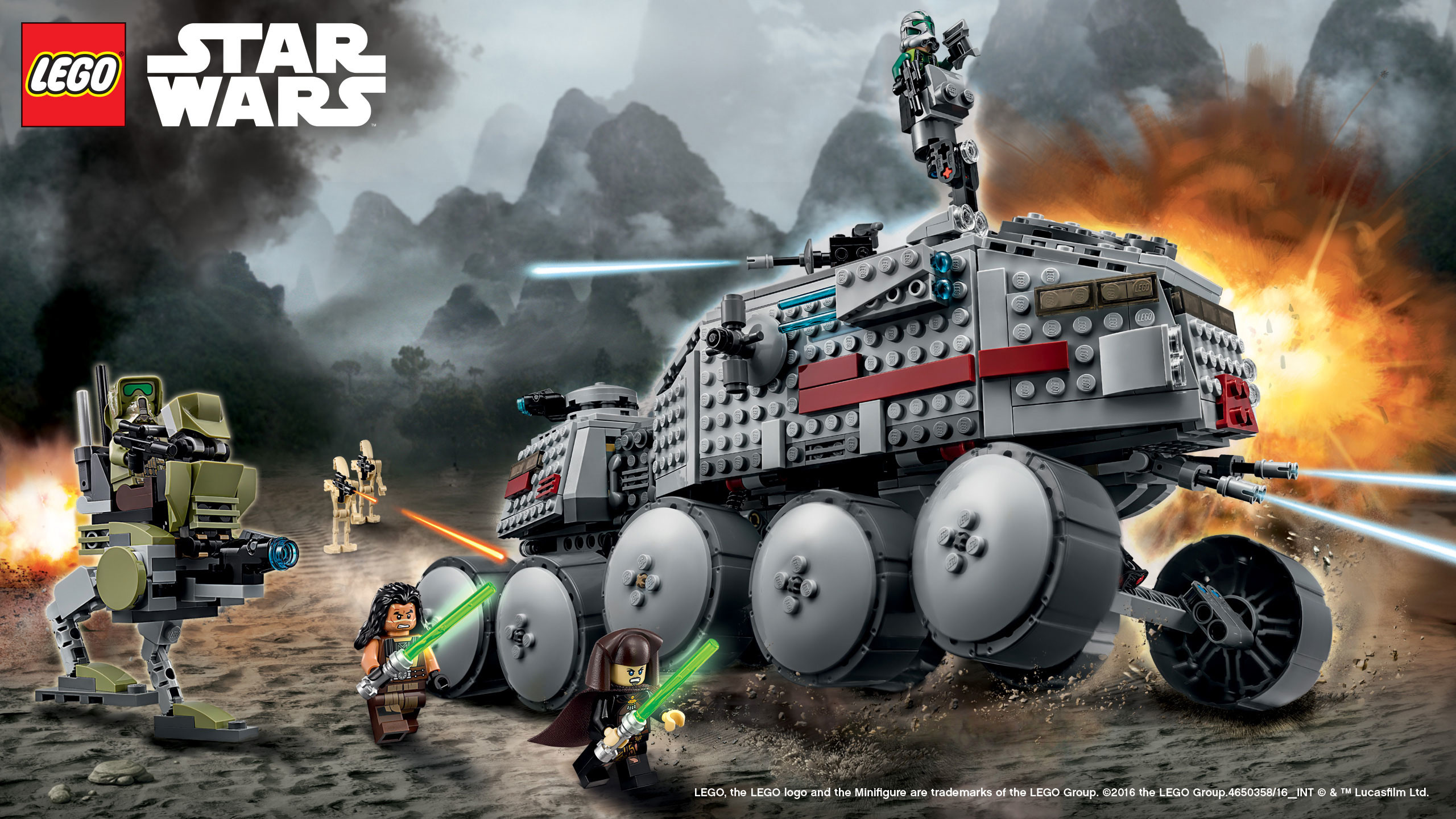 2560x1440 Landscape Â· Vertical. Download the LEGO Star Wars 75151 Clone Turbo Tankâ¢  Wallpaper