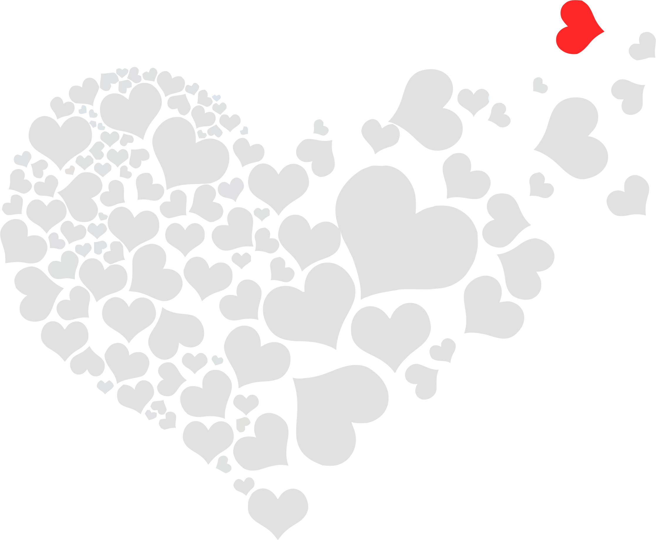 2234x1840 Heart Background Clipart. White