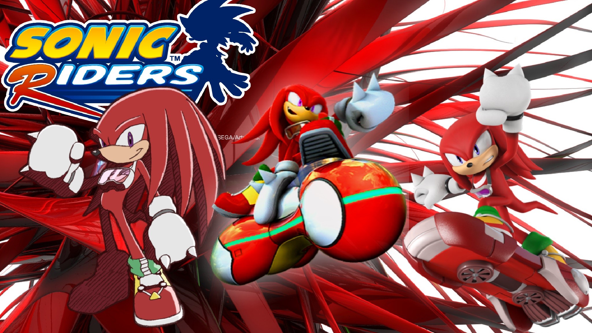 2048x1152 Sonic Riders Knuckles by ShadowTheHedgehog24 Sonic Riders Knuckles by  ShadowTheHedgehog24