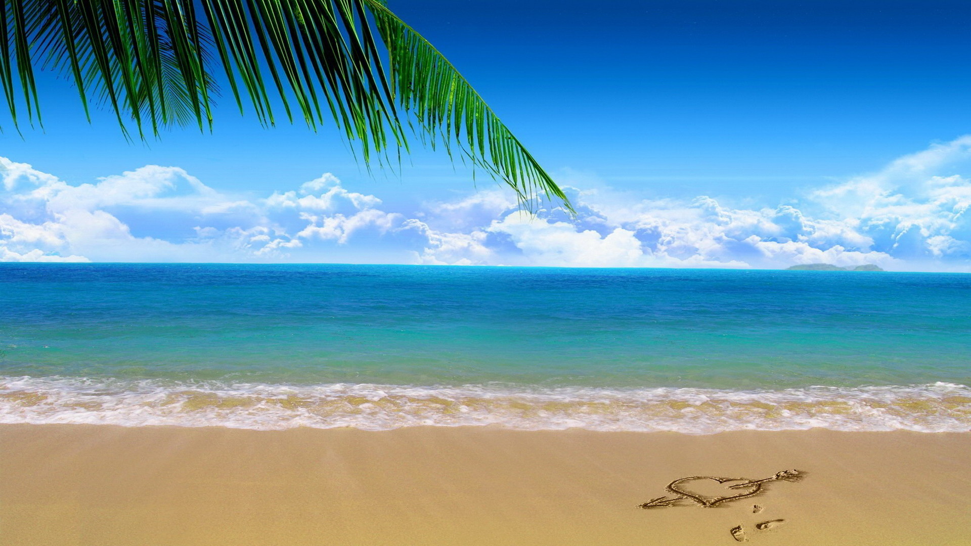 1920x1080 Beautiful summer background with