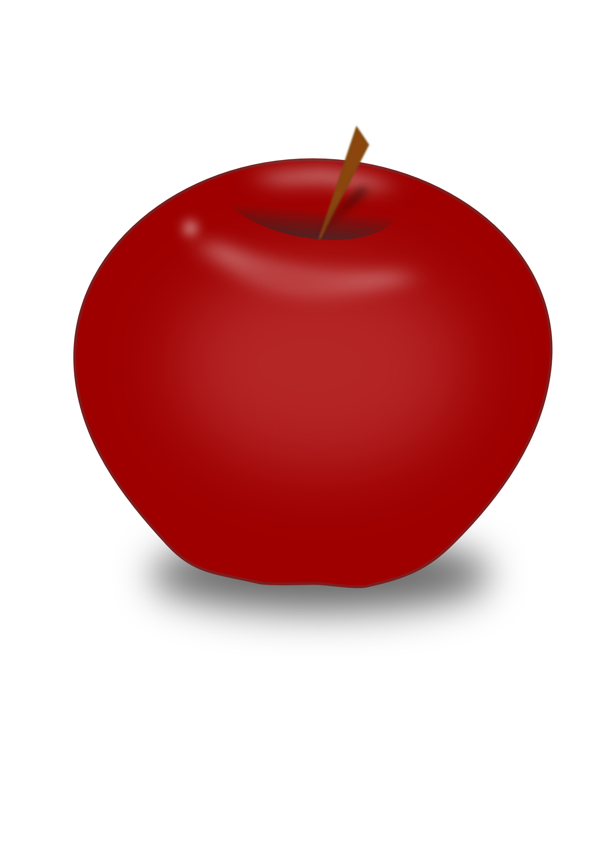 1979x2799 Red apple PNG