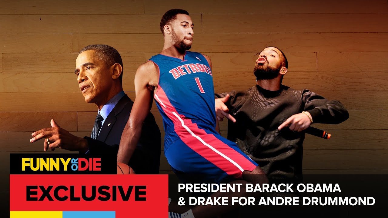 1920x1080 President Barack Obama & Drake For Andre Drummond #NBAVote