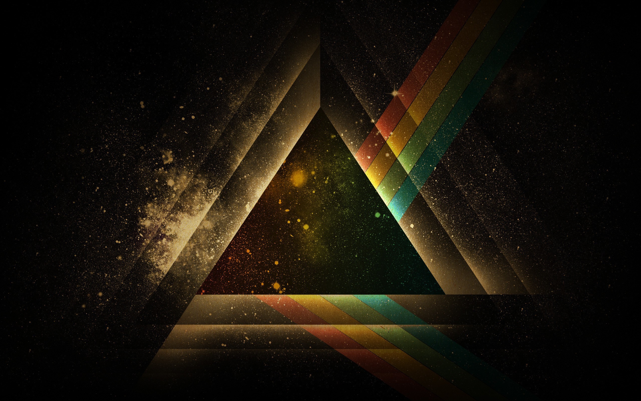 2560x1600 Pink Floyd abstract design multicolor prism wallpaper (#834182) /  Wallbase.cc