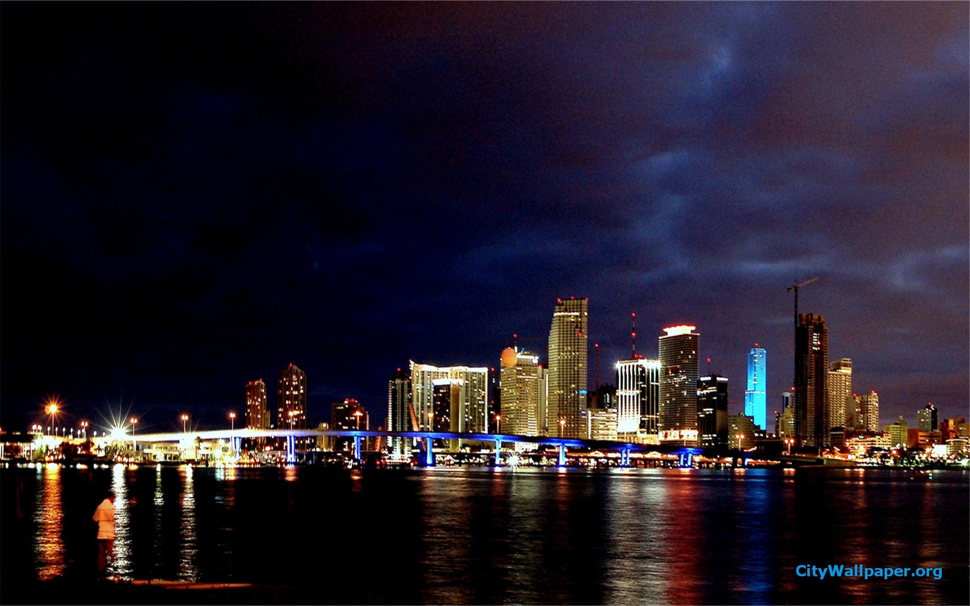 1920x1200 Miami Skyline Wallpaper