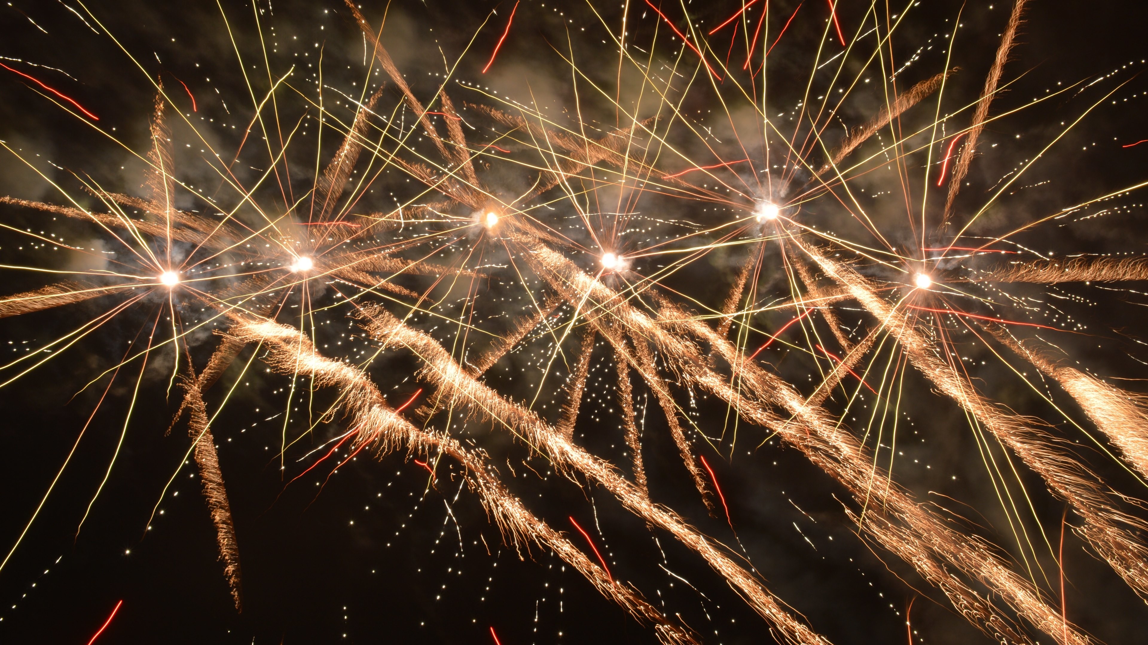 3840x2160 New Year Celebration Fireworks