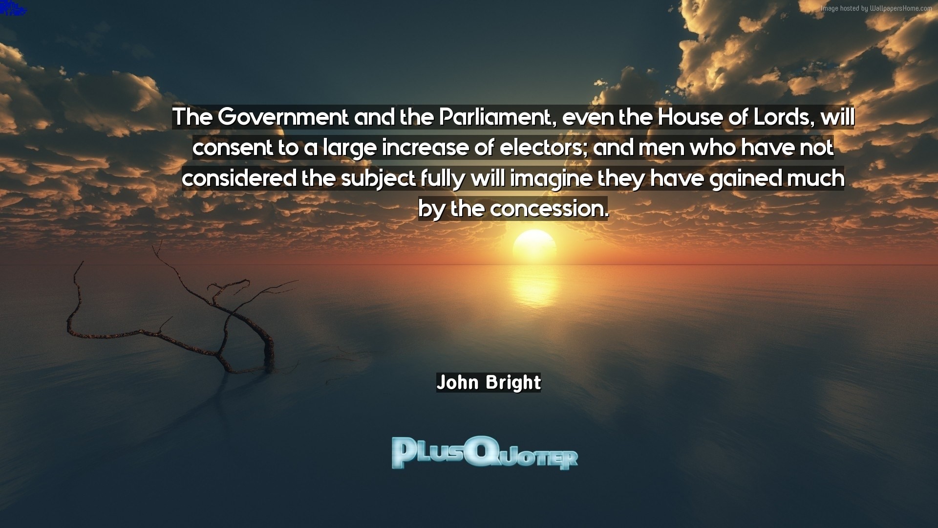 1920x1080 Download Wallpaper with inspirational Quotes- "The Government and the  Parliament, even the House