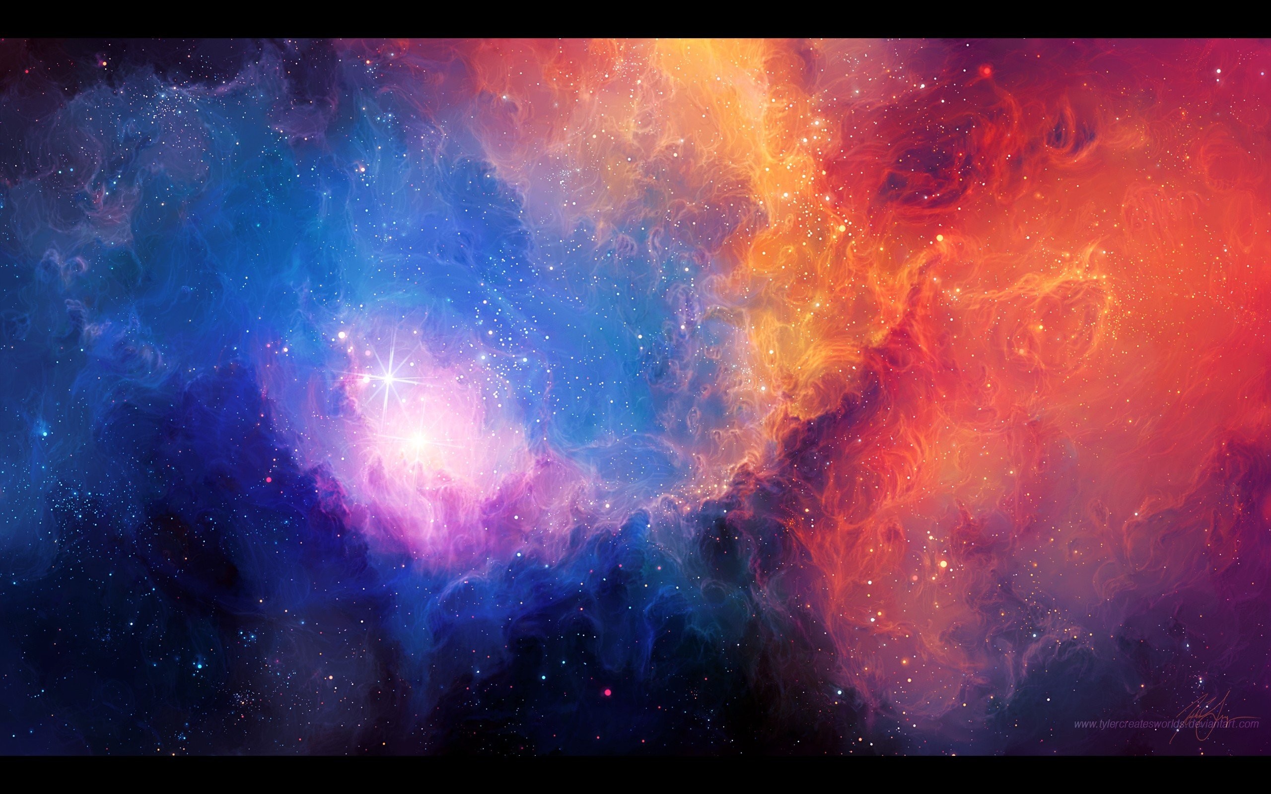 2560x1600 Abstract outer space stars nebulae artwork Tyler Young wallpaper .