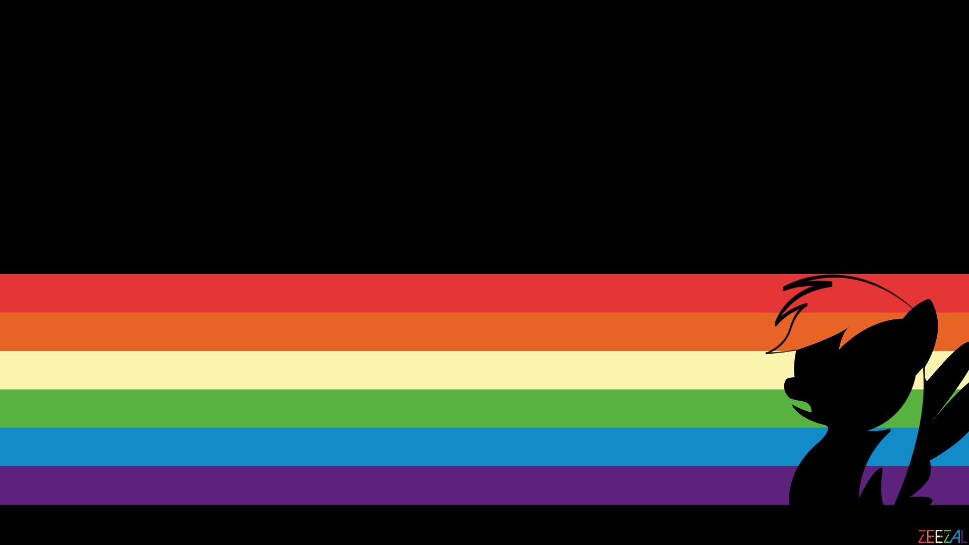 1920x1080 Minimalistic Rainbow Dash 663527