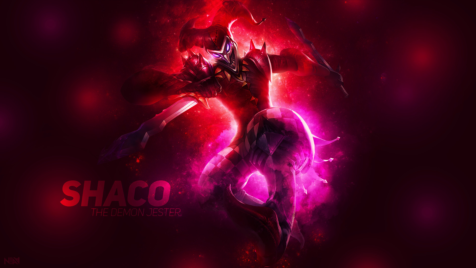 1920x1080 ... Shaco The Demon Jester - Wallpaper  by AliceeMad