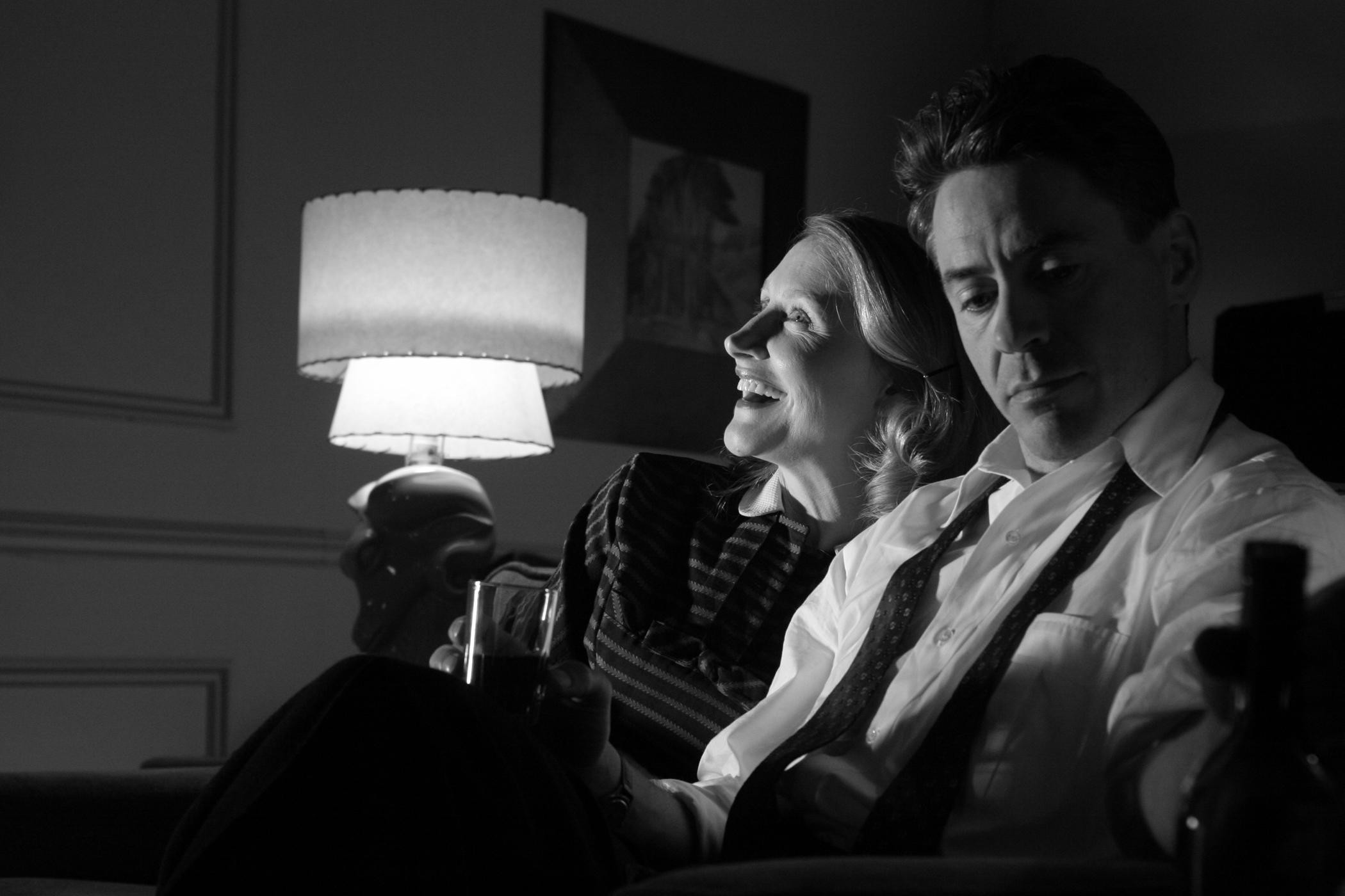 2100x1400 Patricia Clarkson and Robert Downey Jr. in Good Night and Good Luck  directed by George