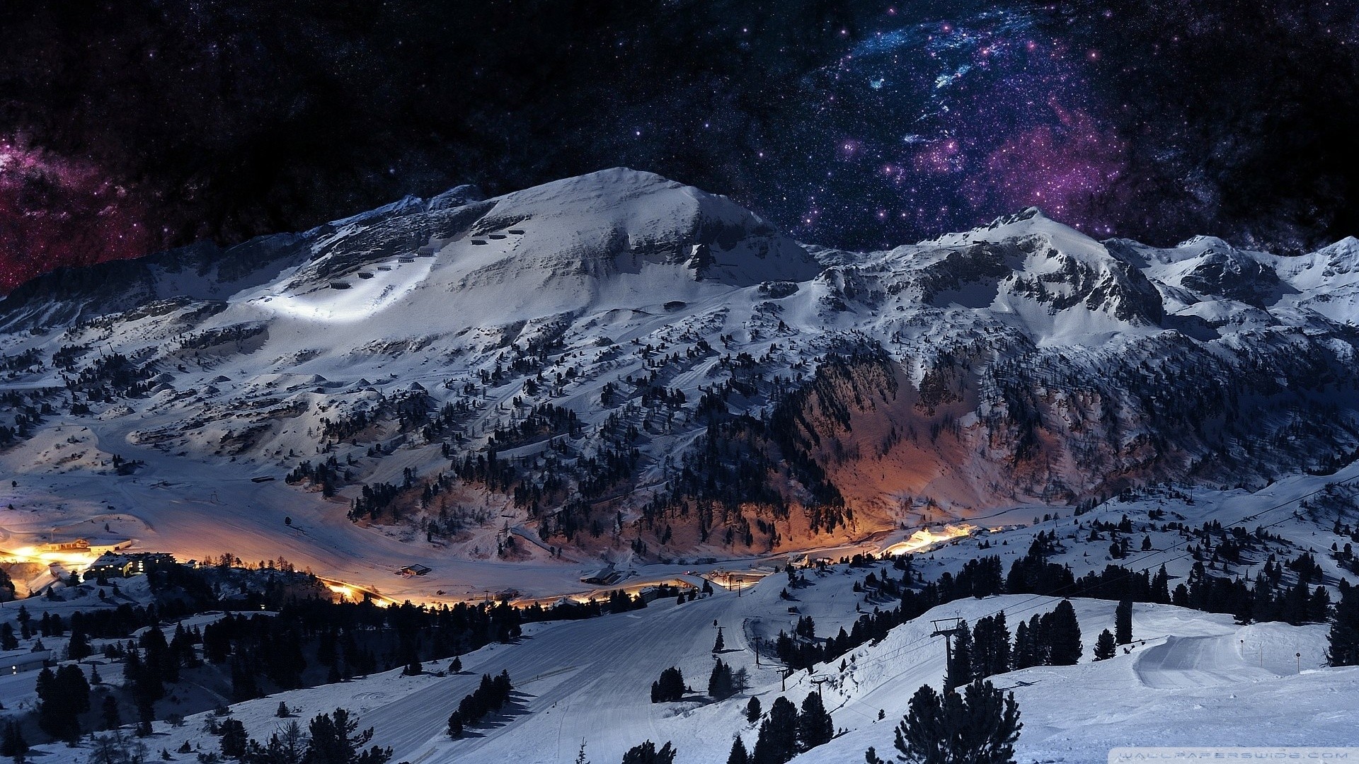 1920x1080 Desktop Wallpaper Winter Scenes Â·â  Moon Scenery Backgrounds | ... the Heart  Up, Very Impressive Scene .