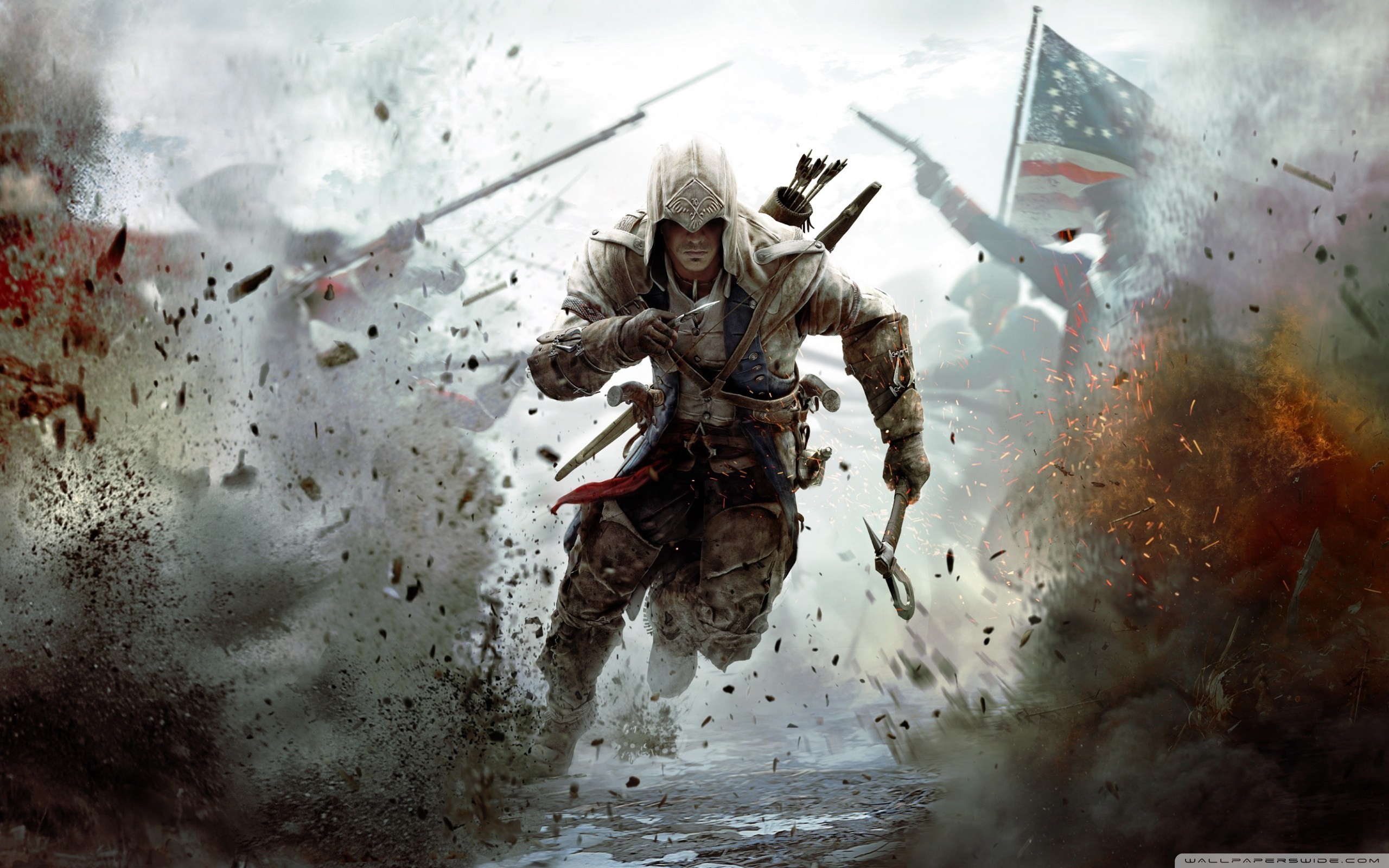 2560x1600 Assassin s Creed 3 Connor Free Running HD Wide Wallpaper for 4K UHD Widescreen  desktop &