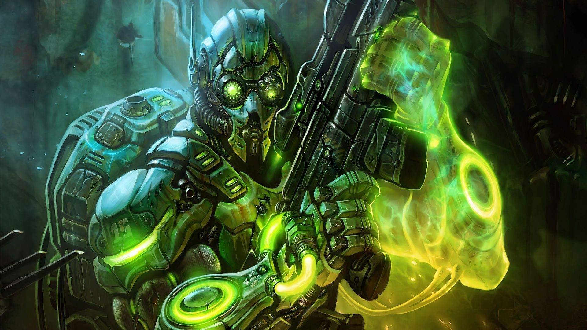 1920x1080 Starcraft 2 ghost cyborg Wallpapers