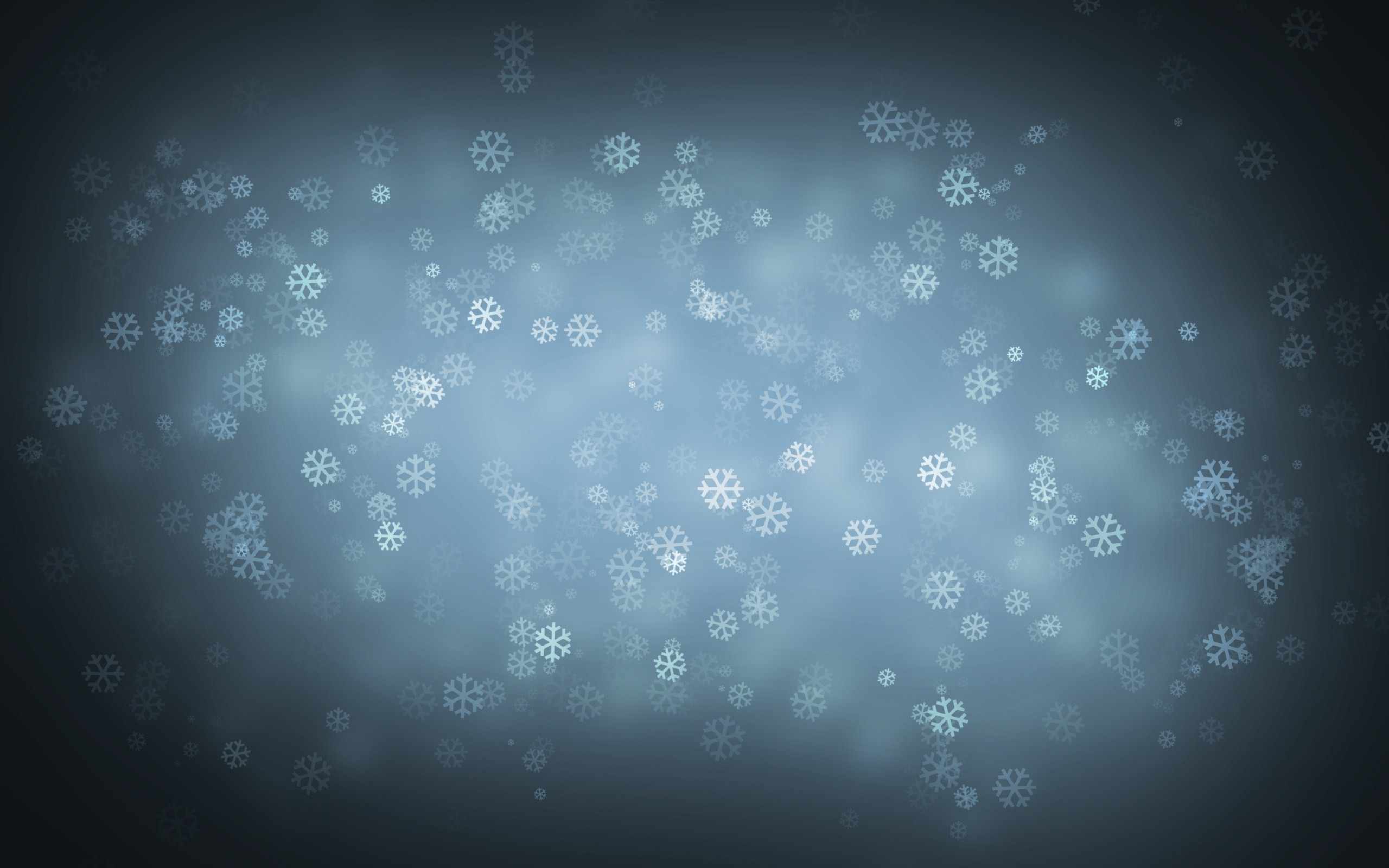 2560x1600 simple snowflakes wallpaper #10869