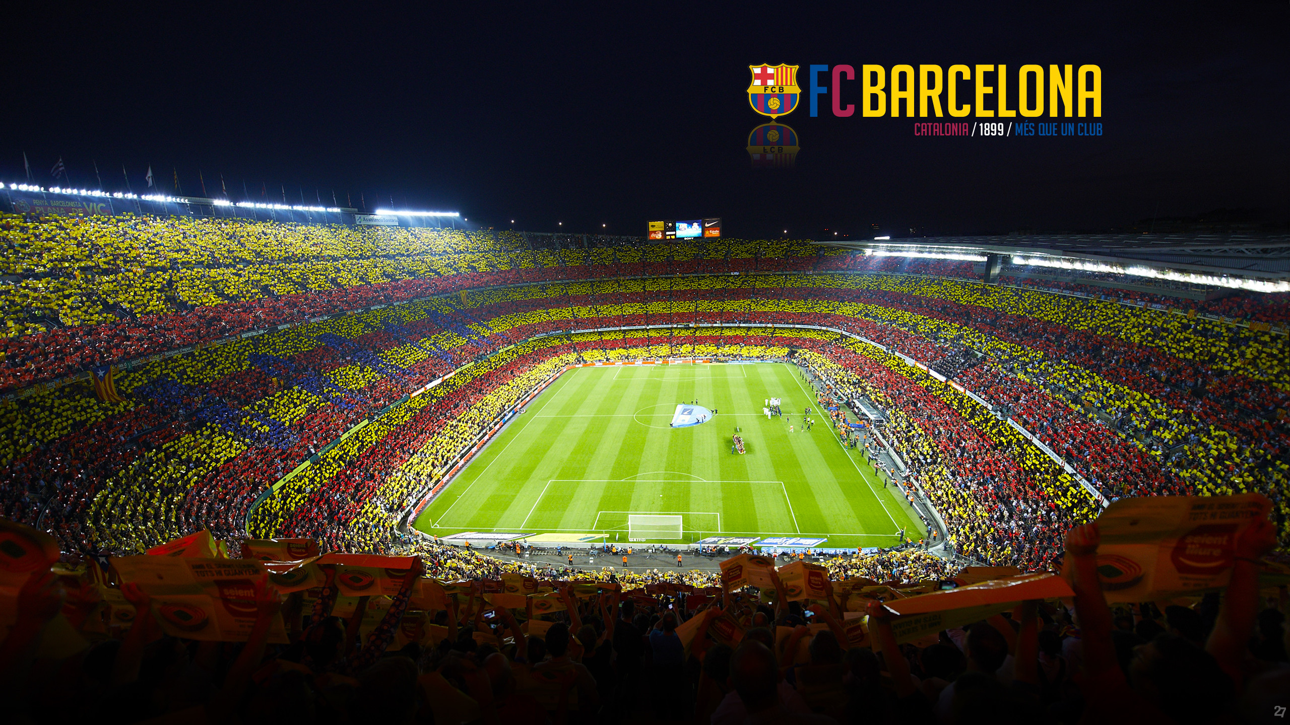 2560x1440 3840x2160 Fc Barcelona Flag
