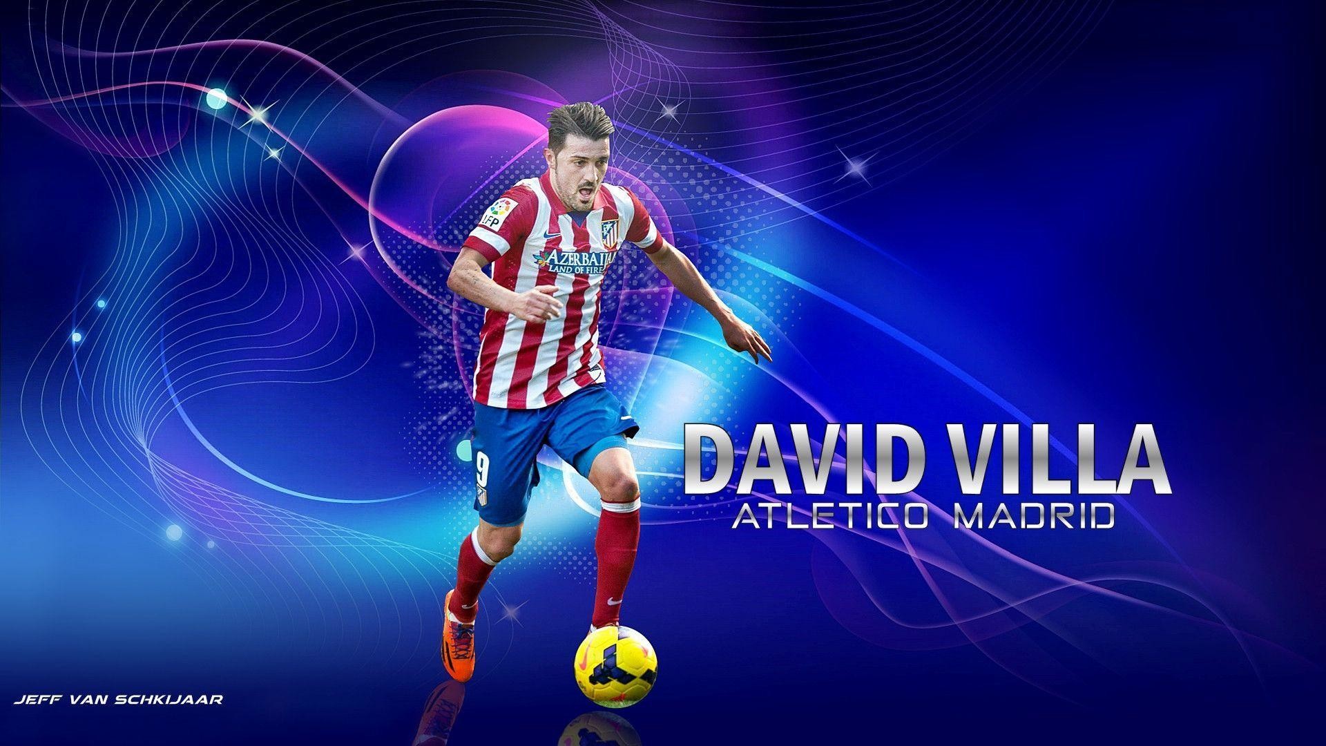 1920x1080 David Villa Atletico Madrid Wallpaper by jeffery10 on DeviantArt