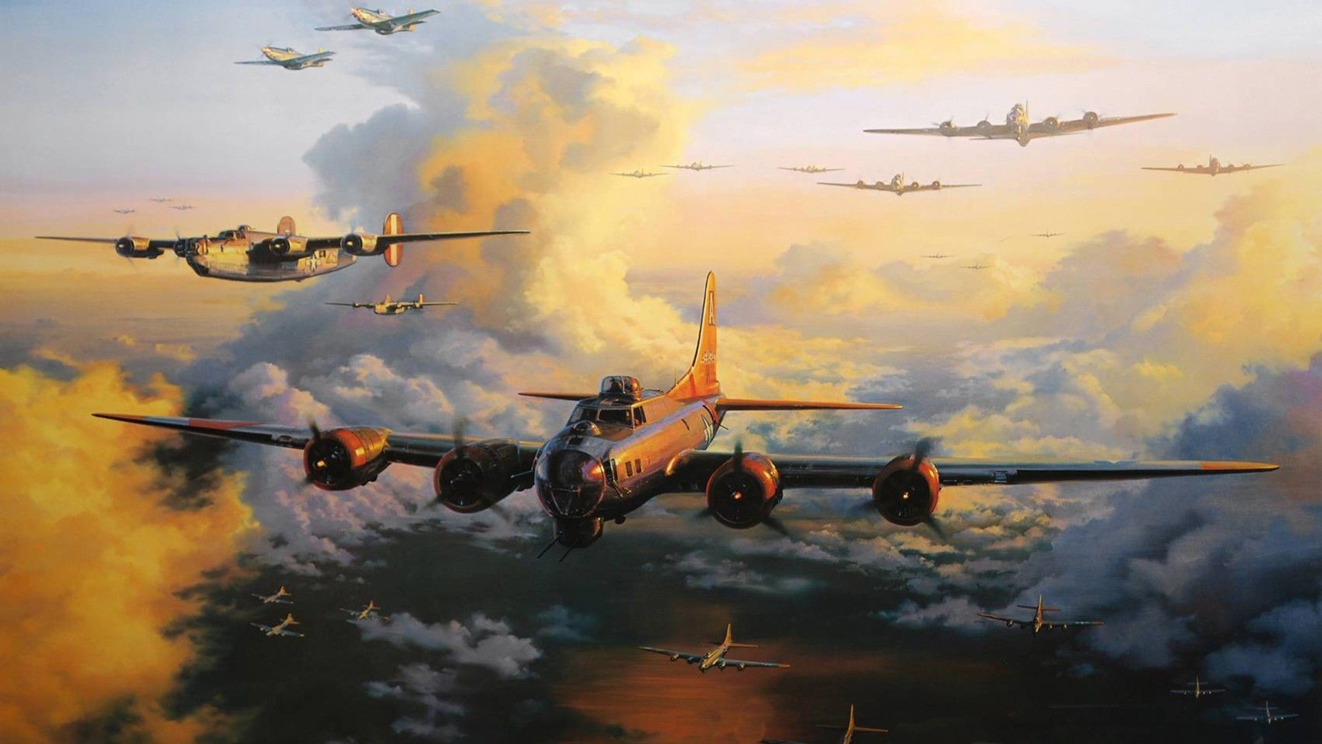 1920x1080 Aircraft military bomber world war ii wallpaper
