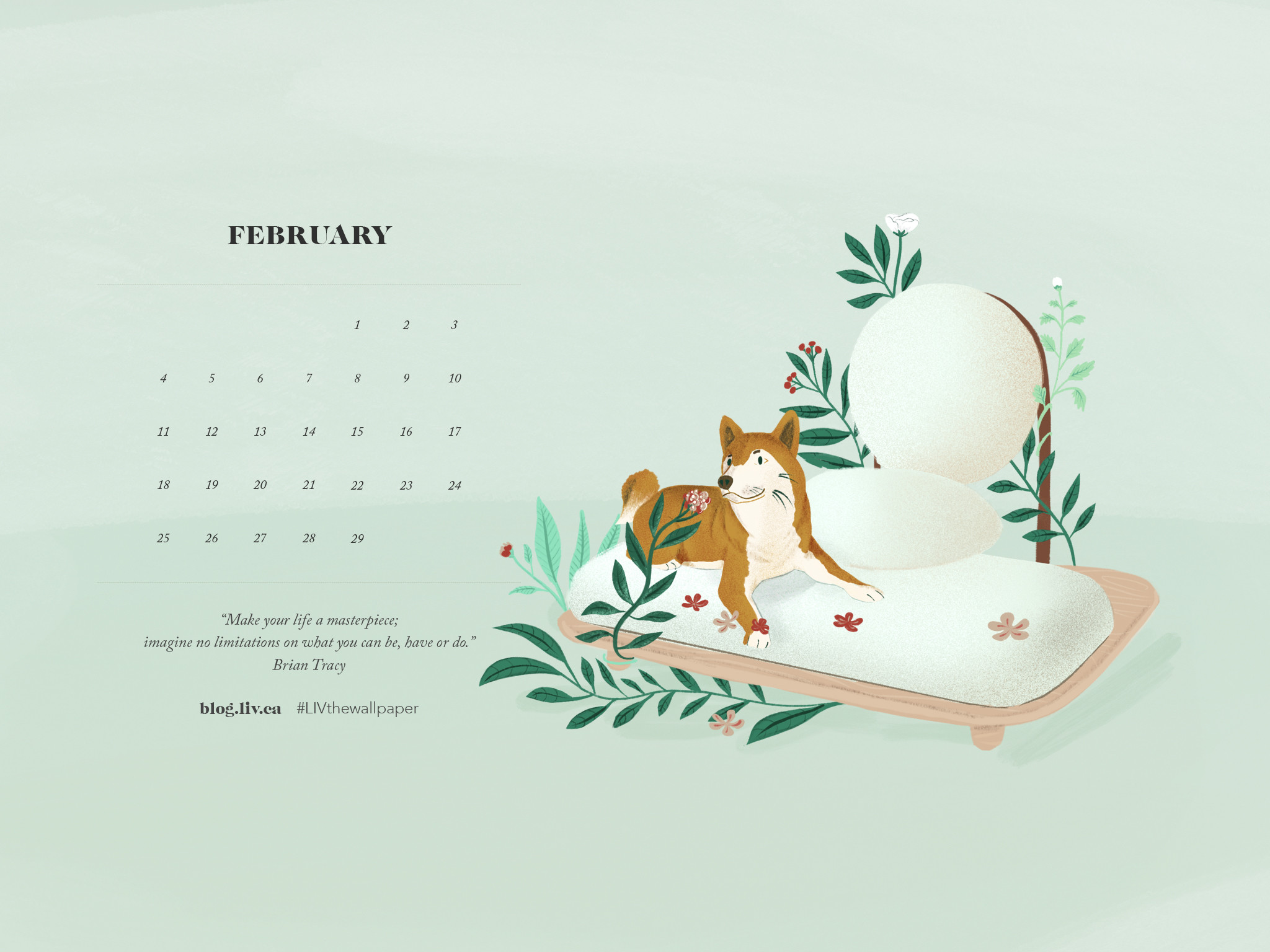 2048x1536 February Desktop Wallpaper