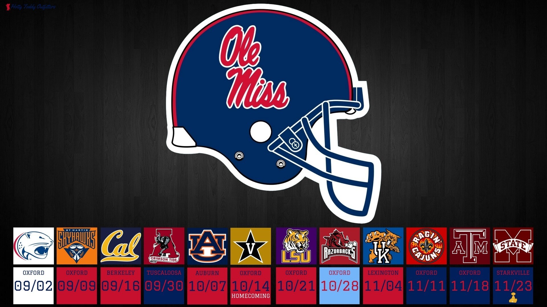1920x1080 Get ready for the 2017 Ole Miss Rebels Football Season with a great Desktop  Wallpaper from Hotty Toddy Outfitters! Three to choose from!